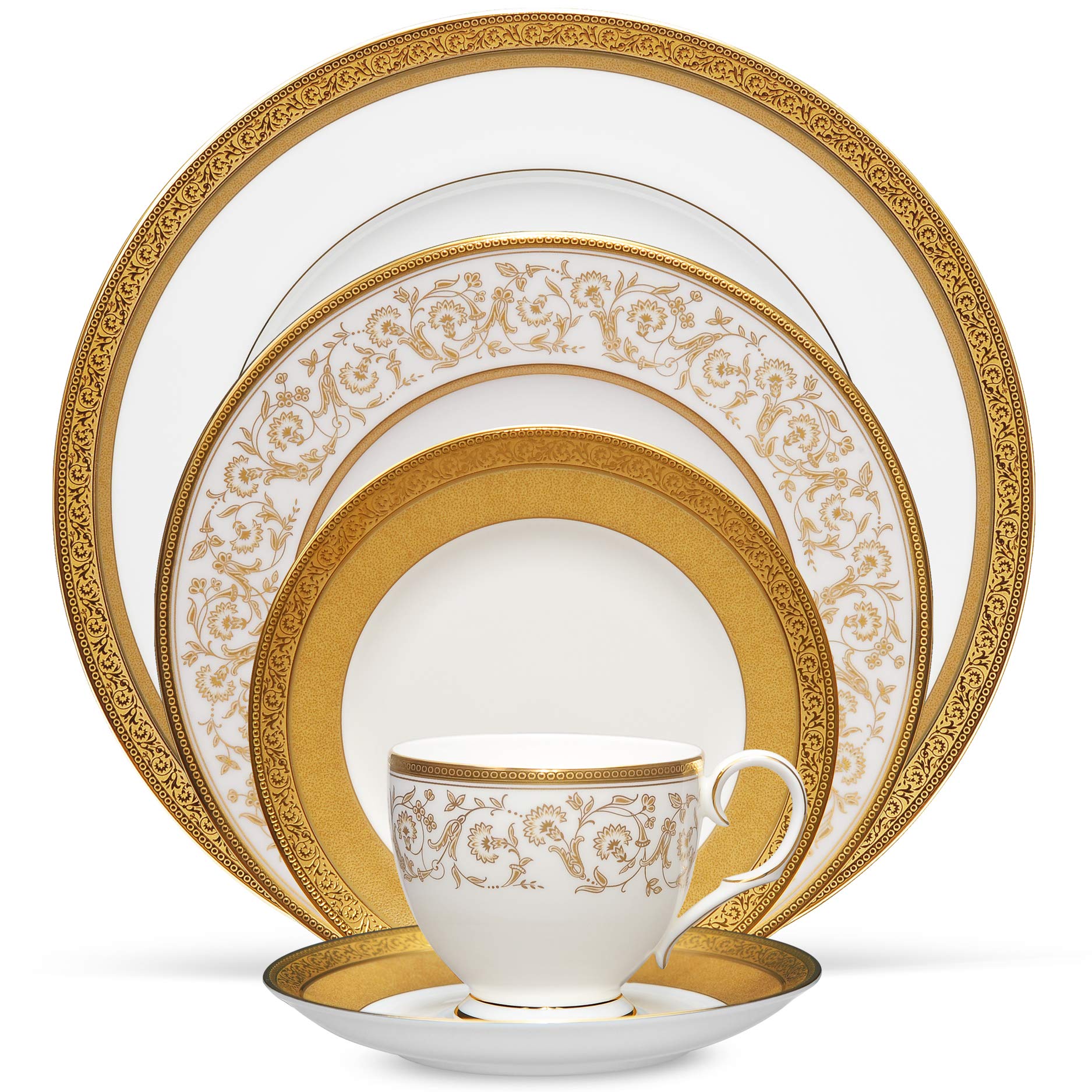 Noritake Summit Gold 5-Piece Place Setting, Service for 1