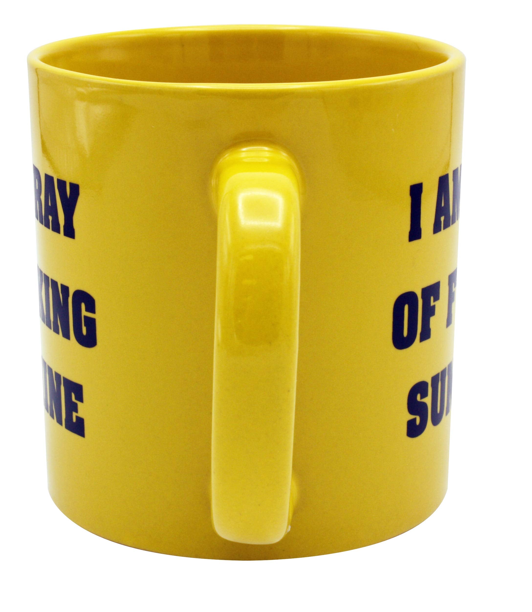 Island Dogs Ray Of Fucking Sunshine Giant Novelty Coffee Mug, 1 Count (Pack Of 1), Yellow