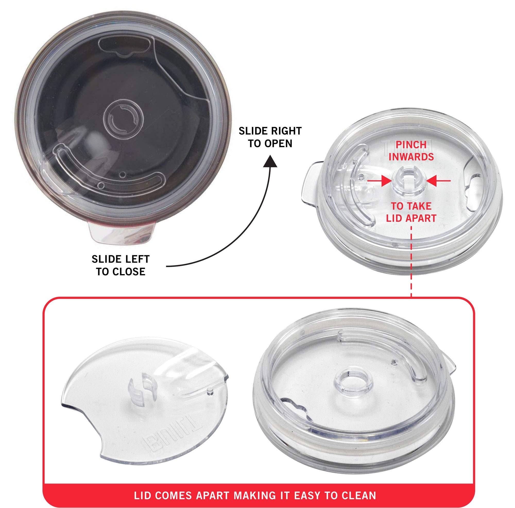 Built 30 Ounce Double Walled Stainless Steel Tumbler Silver 5193239