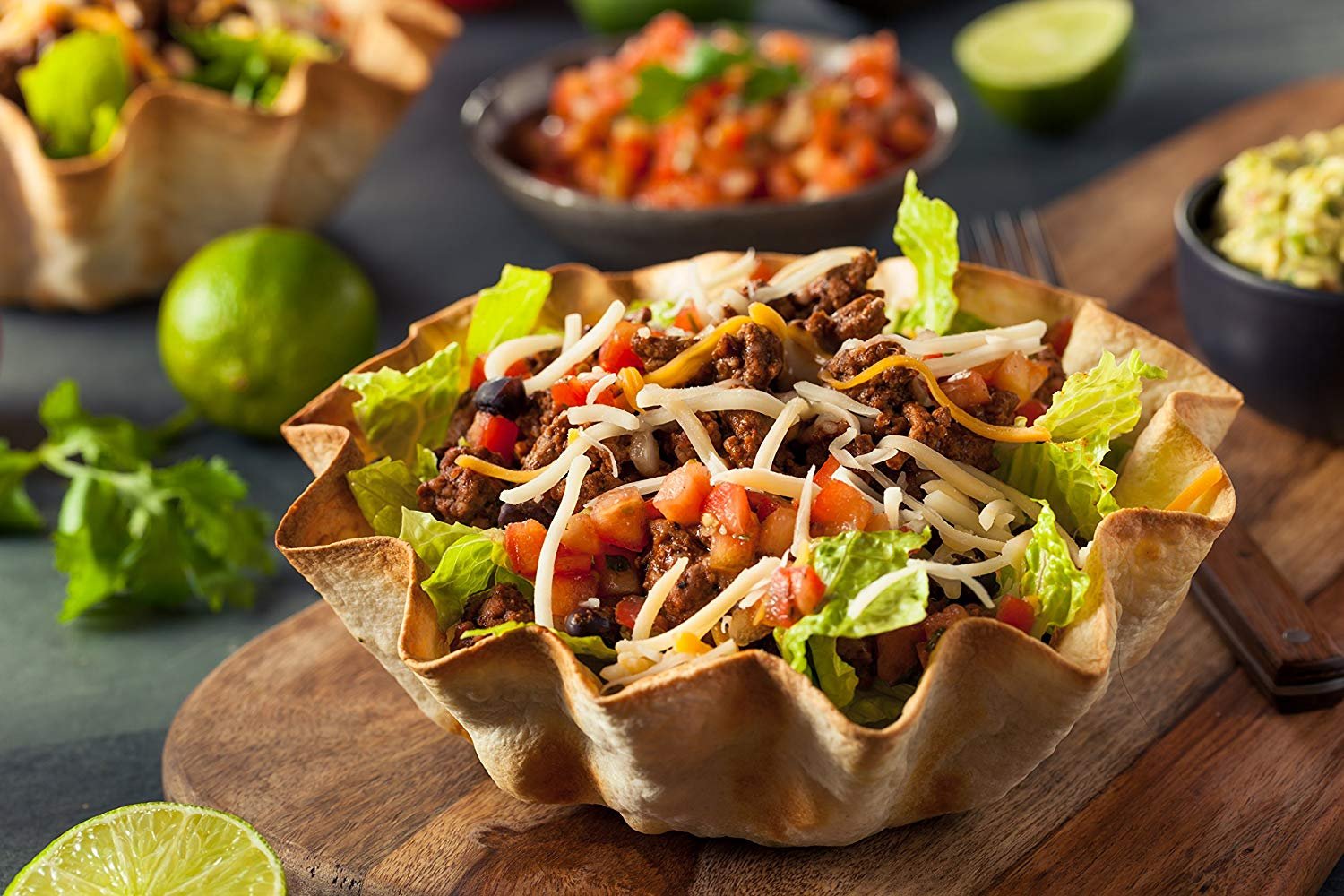 Hic Kitchen Tortilla Bowl Maker, Non-Stick Carbon Steel, Set Of 2 Tostada Bakers