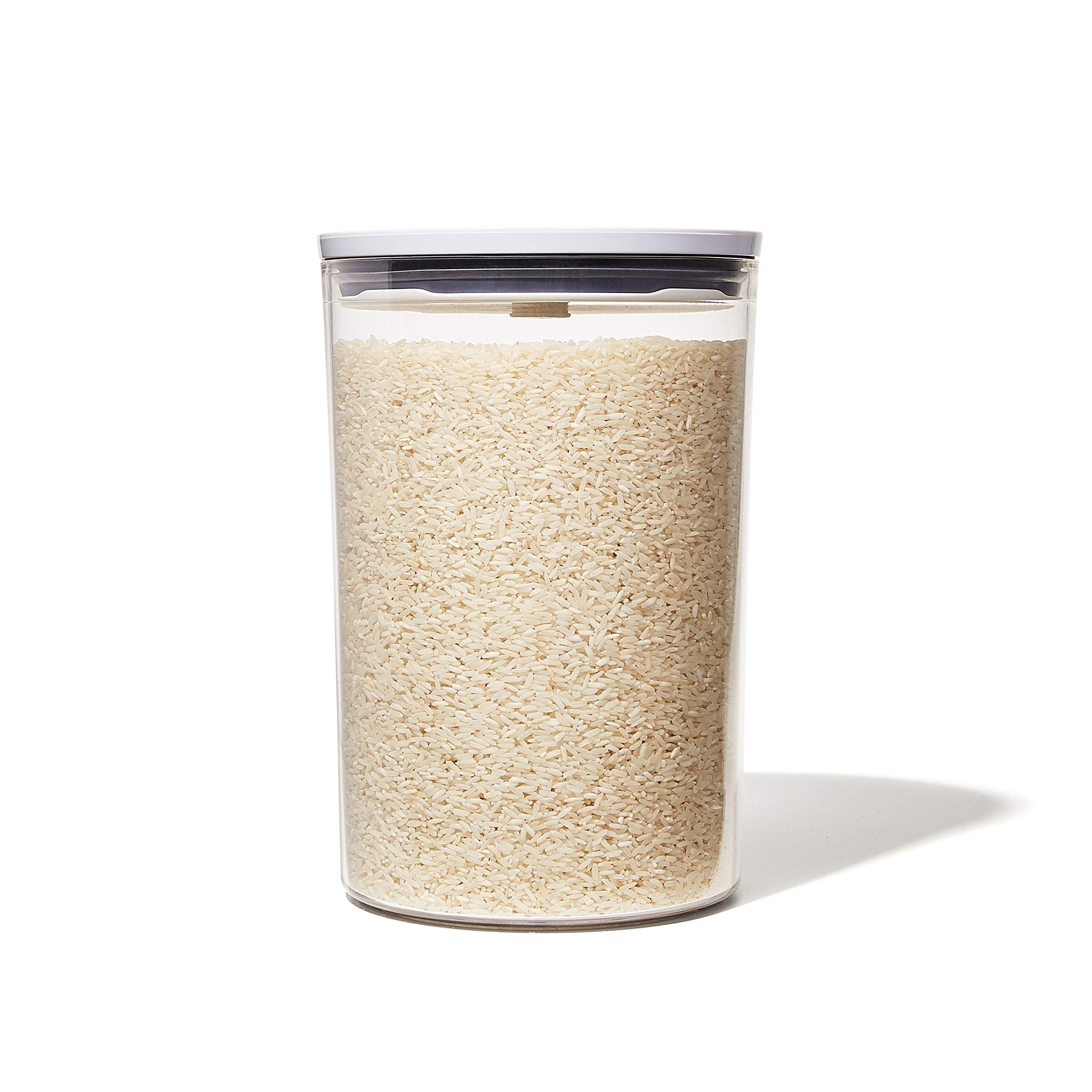 OXO Good Grips Round POP Container - Large (5.2 Qt) for flour, sugar, cereal and more | Airtight Food Storage | BPA Free | Dishw