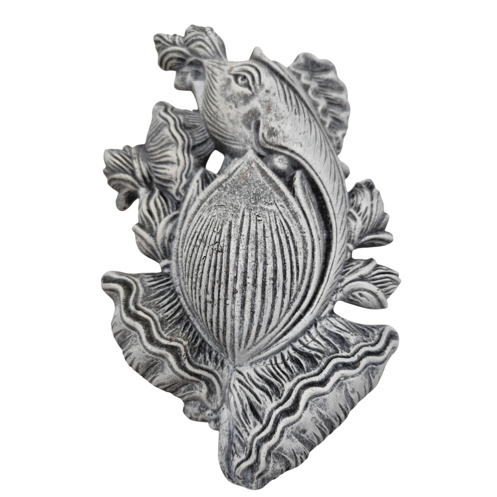 Haus Fabula Terracotta Clay Lord Ganesha Ganpati Idol Om Ganesha Wall Hanging Handmade Eco-Friendly For Home Decor/Diwali Festiv