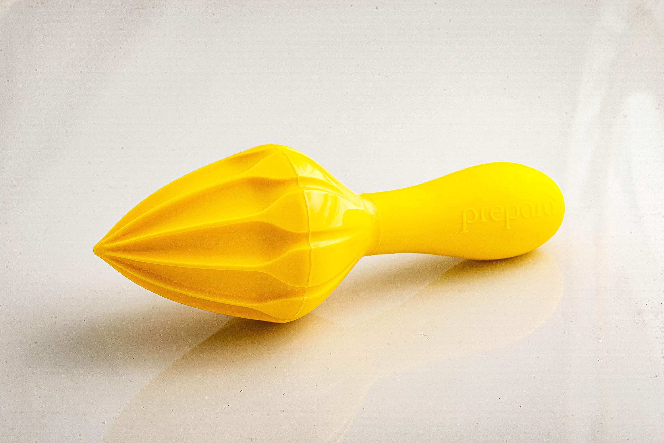 Prepara Juicy Juice Manual Citrus Reamer - Plastic, One Size, Yellow, Model PP01-JCYRMR for Lemons, Limes, and Oranges