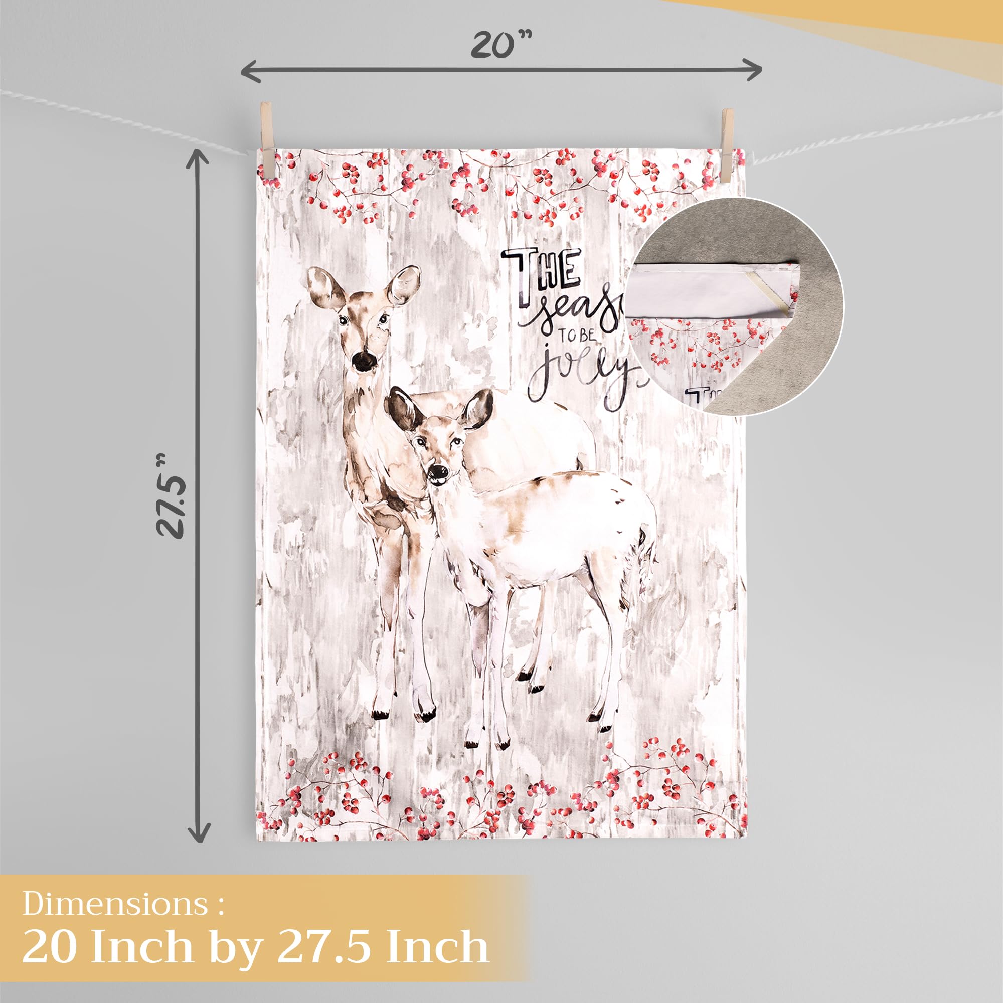 Maison D' Hermine Kitchen Towel 100% Cotton Quick Dry Cleaning Dishtowel For Gifts, Dining, Home, Wedding, Banquet, Buffet, Moun