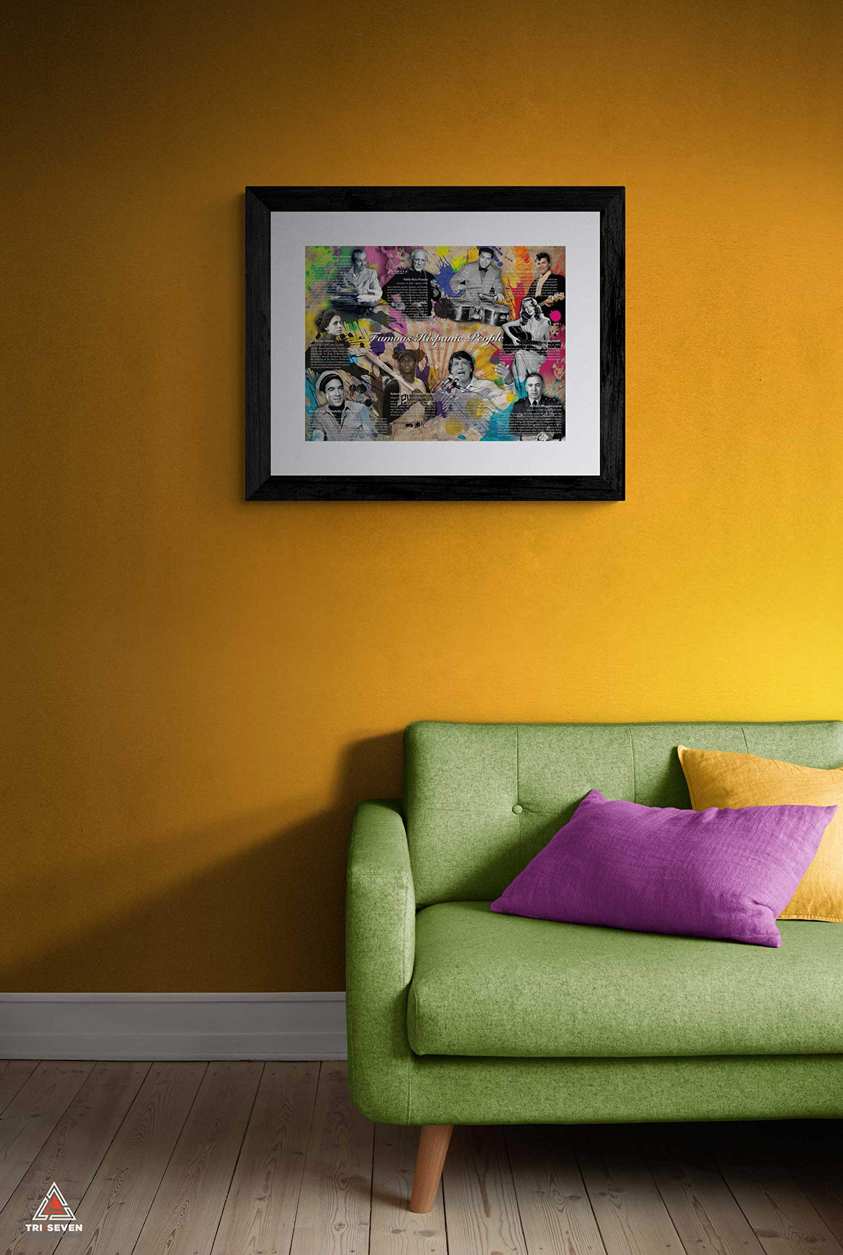 777 Tri-Seven Entertainment Famous Hispanic People Poster Series 01, 24''X18'', Unframed, Multicolor
