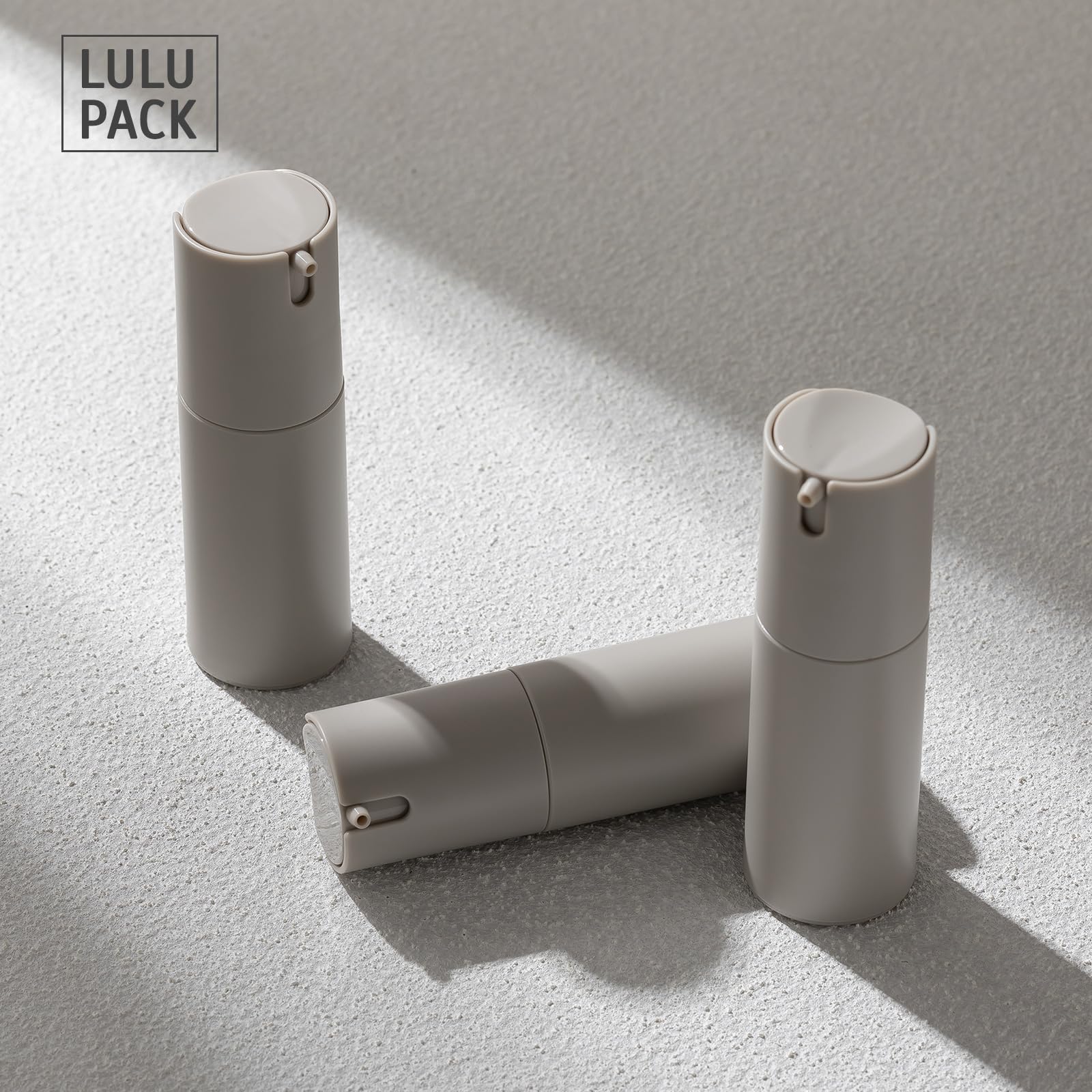 Airless Pump Bottles Travel: Lotion Dispenser For Small Size - Empty Shampoo Containers - Mini Vacuum Jar For Cream - 1 Oz Plast