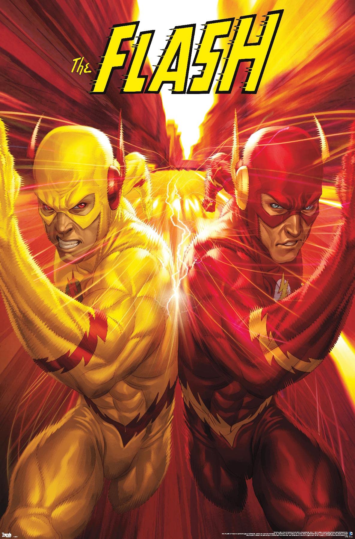 Trends International Dc Comics - The Flash And The Reverse Flash - Race Wall Poster, 22.375'' X 34'', Unframed Version