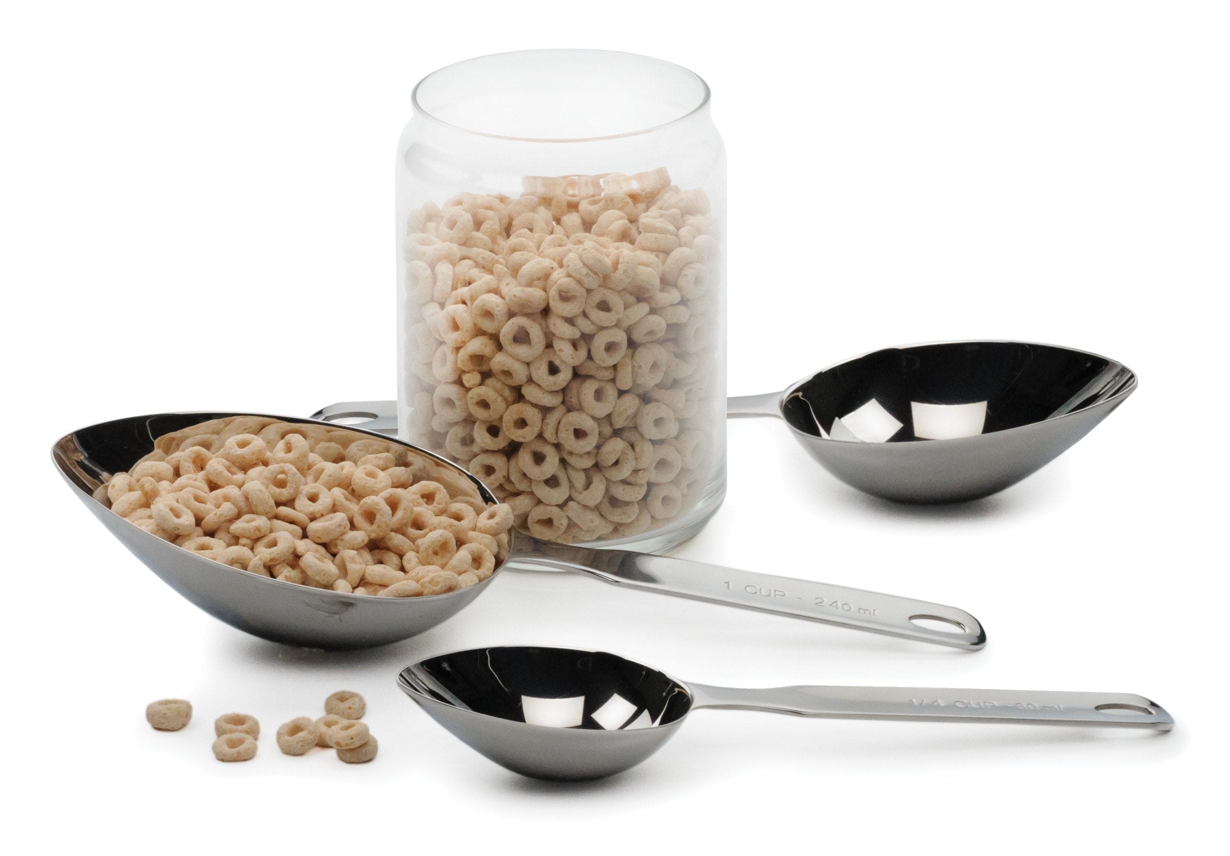 RSVP International Oval Measuring Scoop - one half Cup