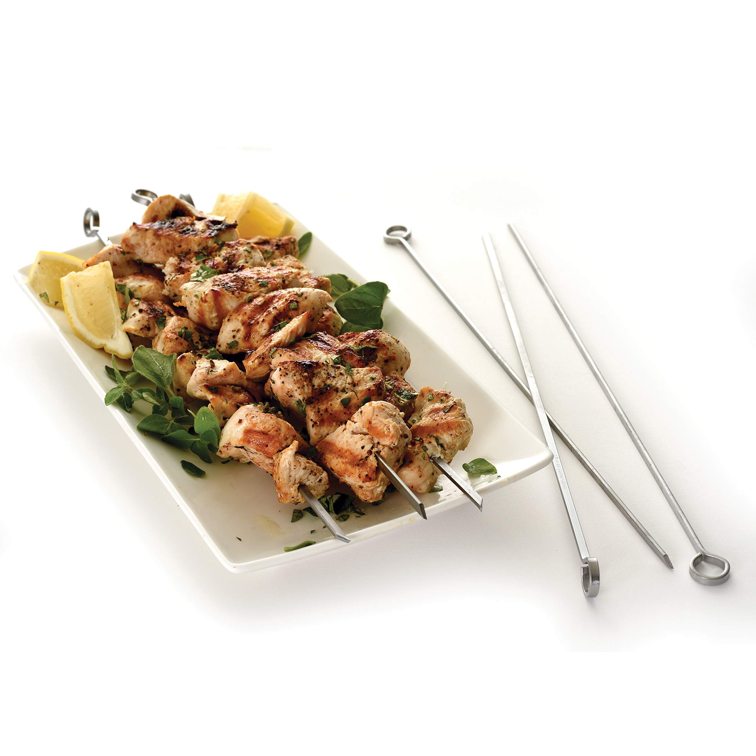 Norpro Stainless Steel 12-Inch Skewers  Set of 6