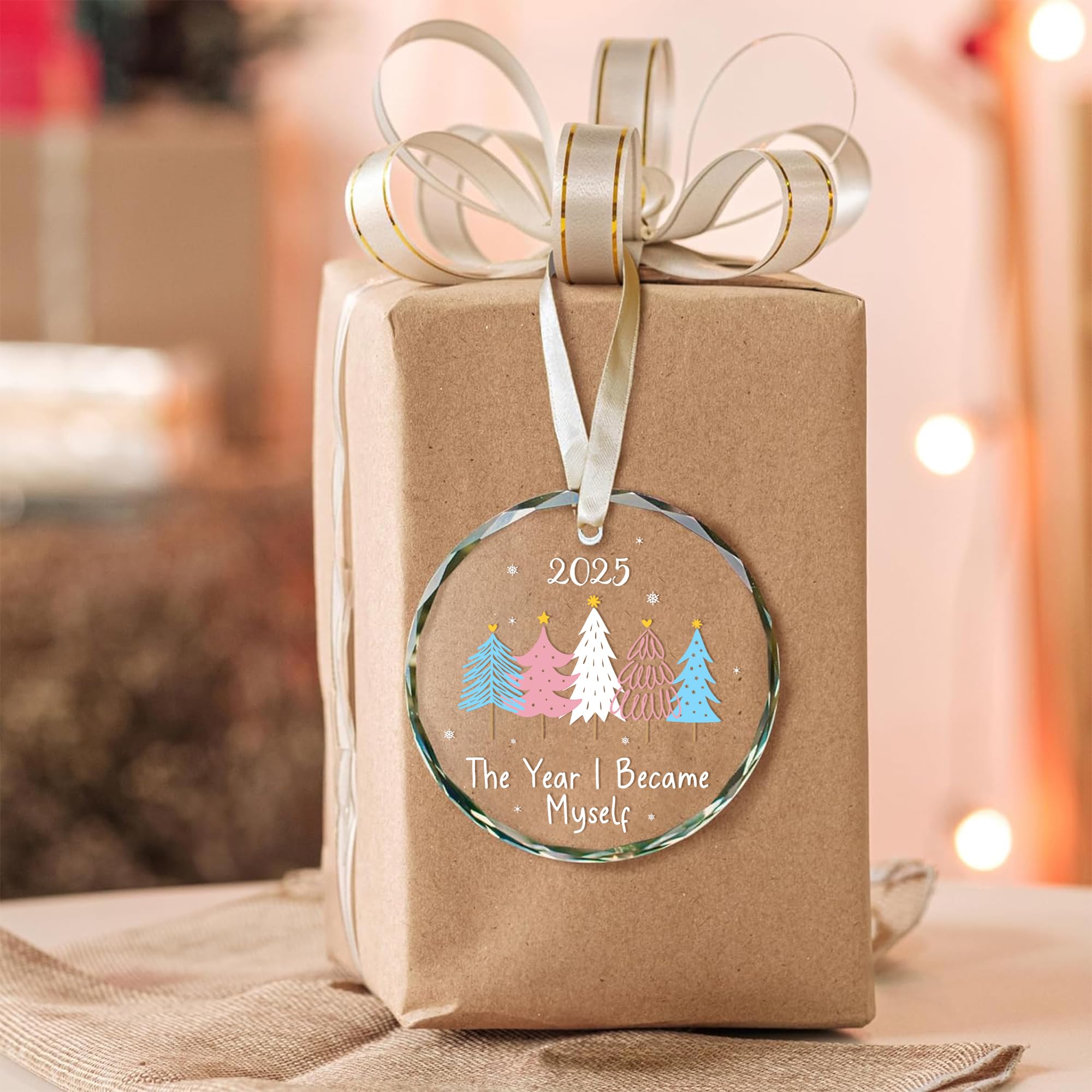 MALFIRST Transgender Christmas Ornament 2025 - The Year I Became Myself Ornament, Pride Ornament, Trans Christmas Ornament, Gay