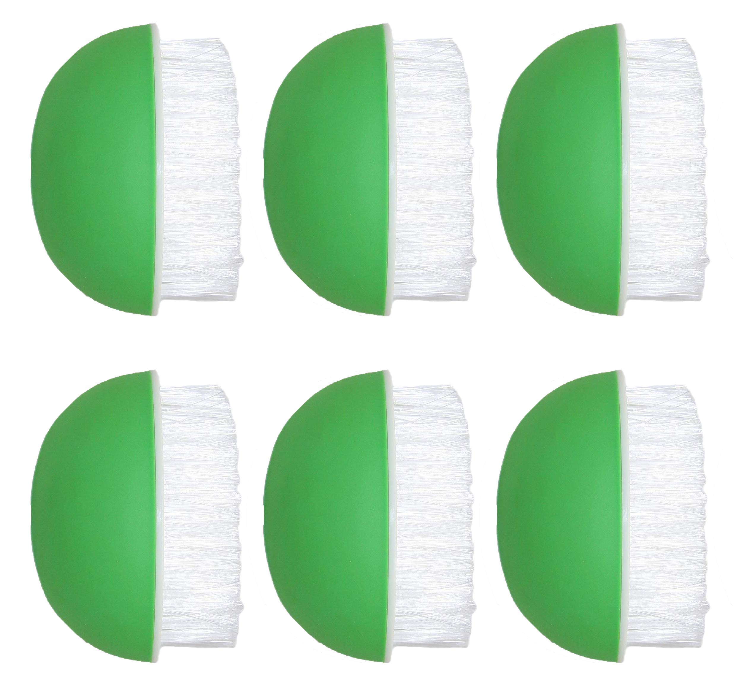 Set Of 6 Black Duck Brand Vegetable Brushes! Tough Scrubber - Green - A Quality Everyday Essential! (6 Brushes)