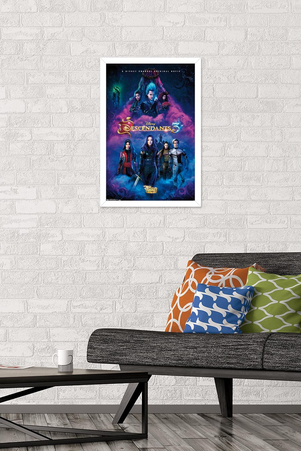 Trends International Disney Descendants 3 - One Sheet Wall Poster, 14.725'' X 22.375'', White Framed Version