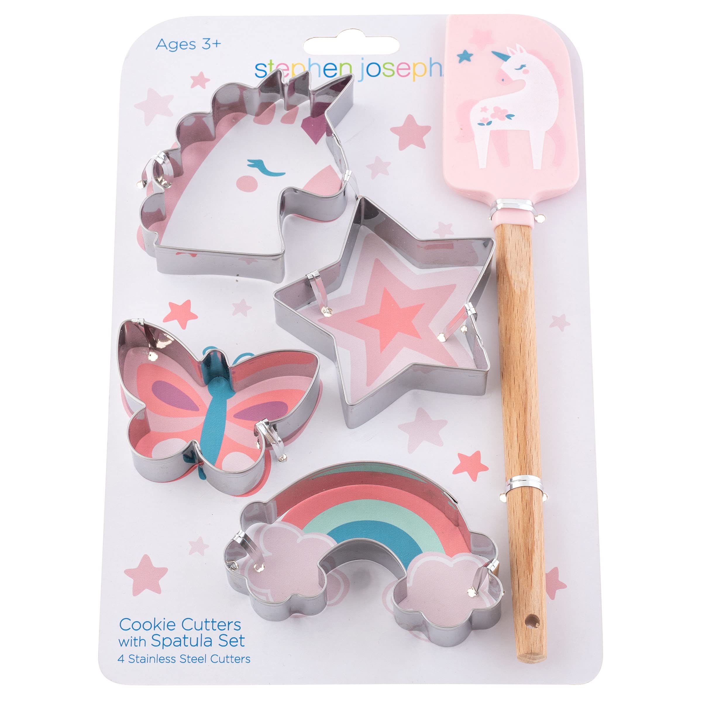 Stephen Joseph, Kids Cooking Cookie Set, Kids Toddler Cookie Cutter And Spatula, Unicorn
