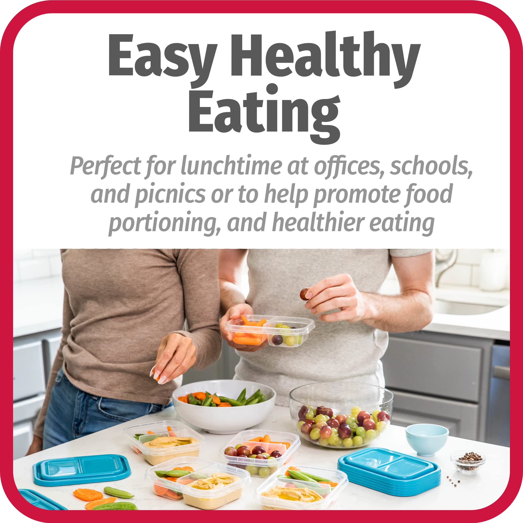 Goodcook Everyware Pack Of 14 Bpa-Free Plastic Food Storage Containers With Lids Lunch Set (42035)