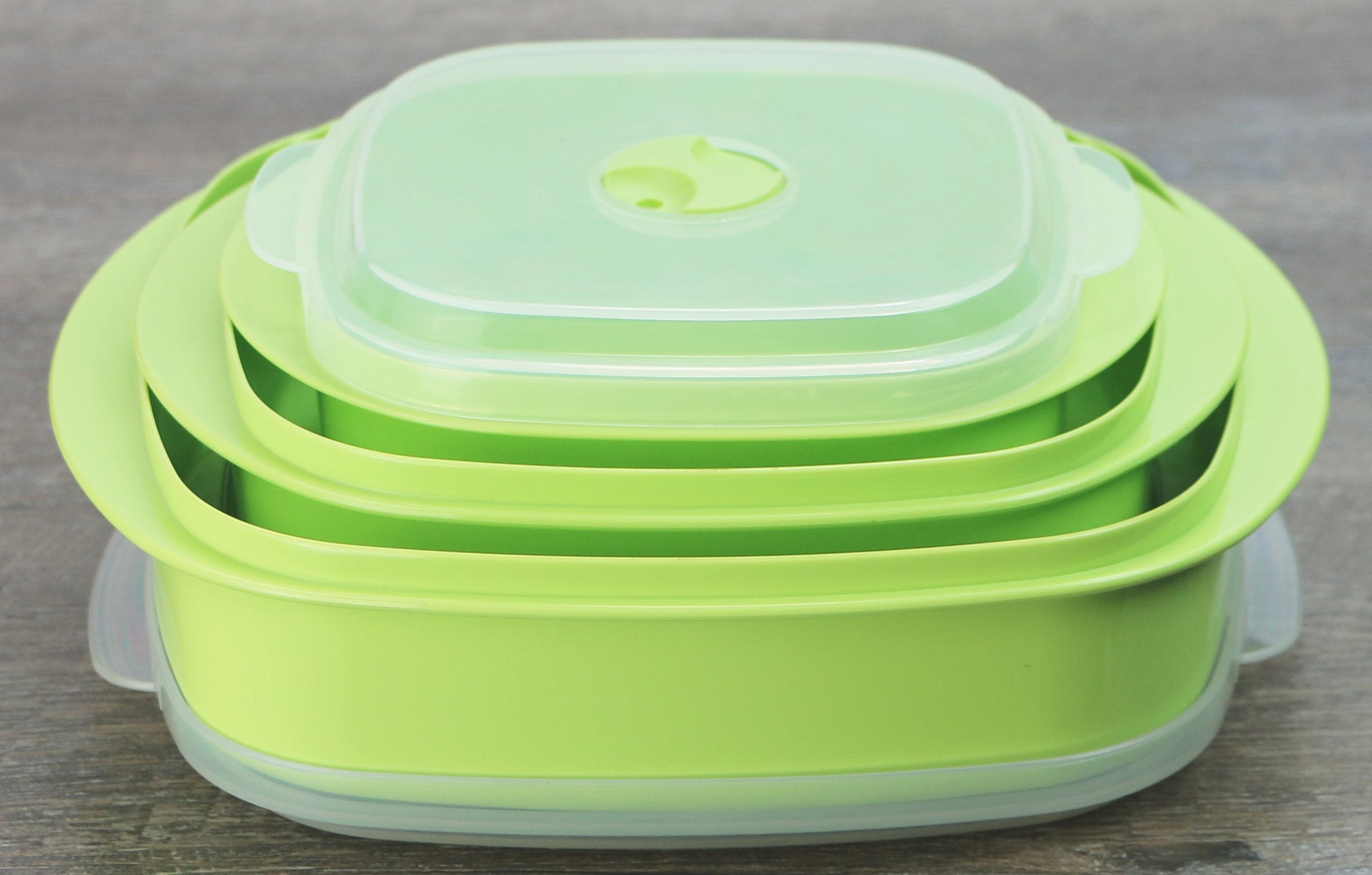 Reston Lloyd Microwave Storage, Adjustable Vent On Lids Cookware Set, Multiple Sizes, Lime