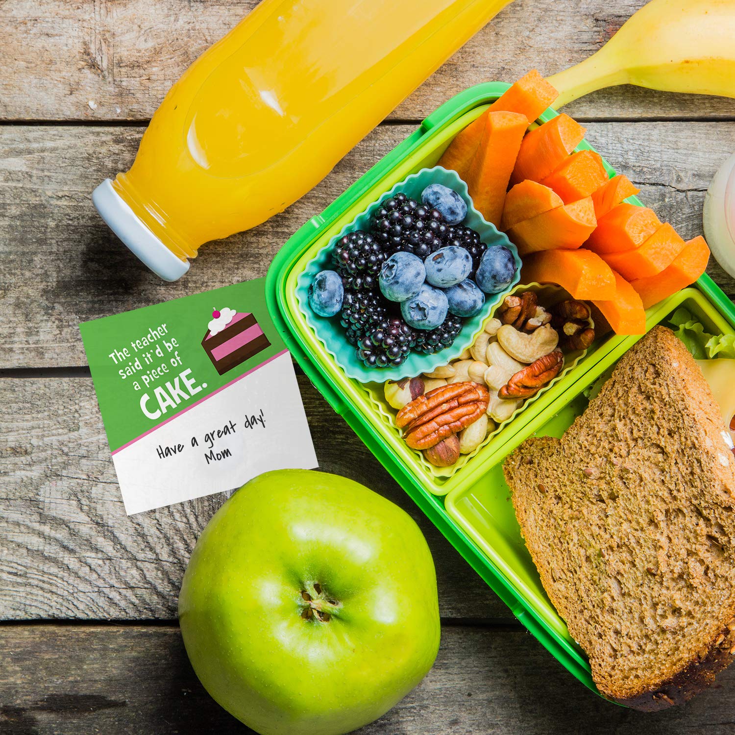 Canopy Street Illustrated Lunch Box Jokes For Kids / 3.5'' X 3.5'' 60 Funny Food Jokes/Silly Lunch Notes