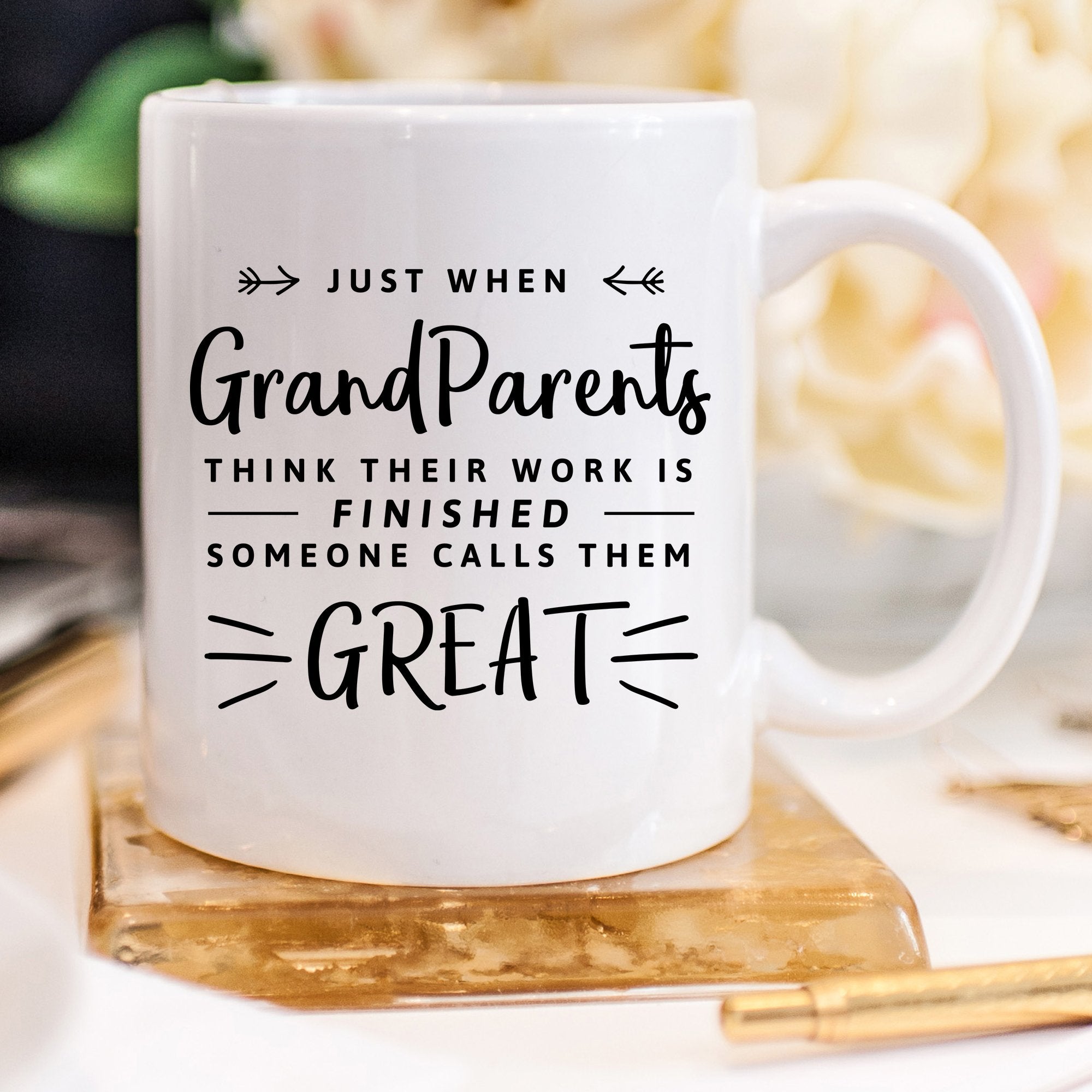 Someone Calls Them Great - Funny Coffee Mug - Gift for Great-grandparents - Baby Announcement To Great-grandparents - Great-gran