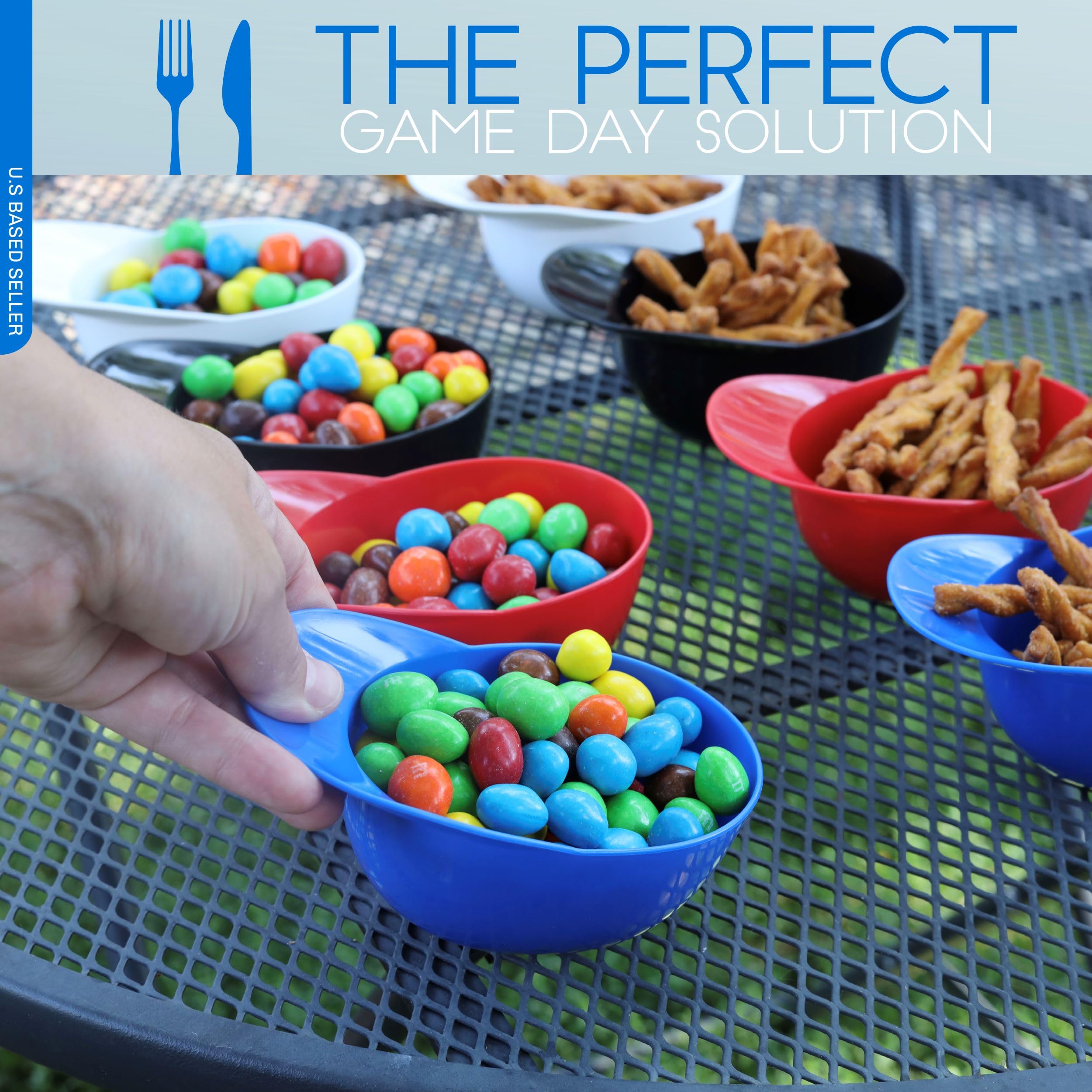 Lot45 Mini Baseball Helmet Ice Cream Snack Bowls - 12Pc 8Oz Blue Baseball Snacks Mini Dessert Cups For Party And Games