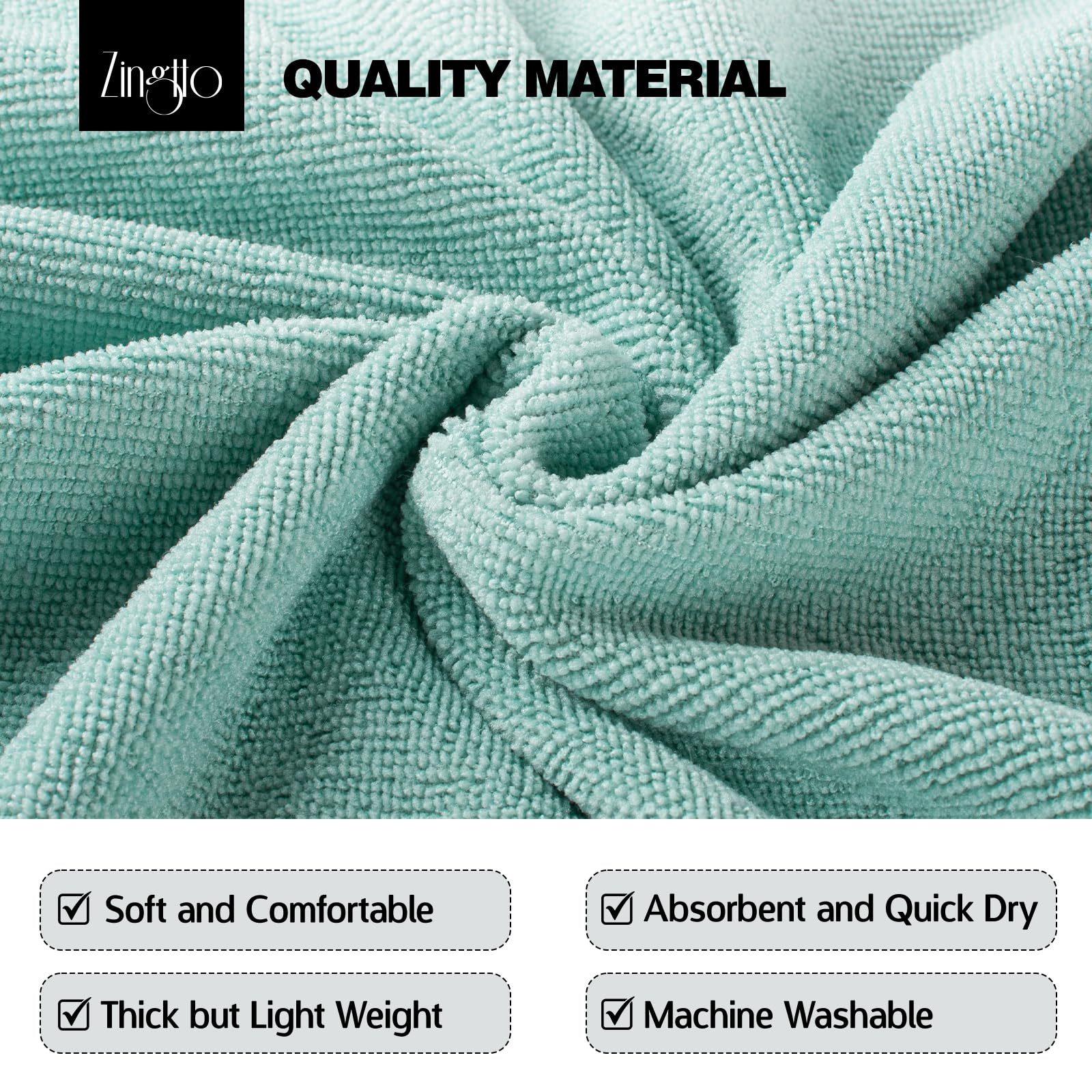 Zingtto Surf Poncho Changing Robe Extra Large Thick Towel Poncho For Men Women With Hood Pocket For Beach Swimming, 41''X33'', T