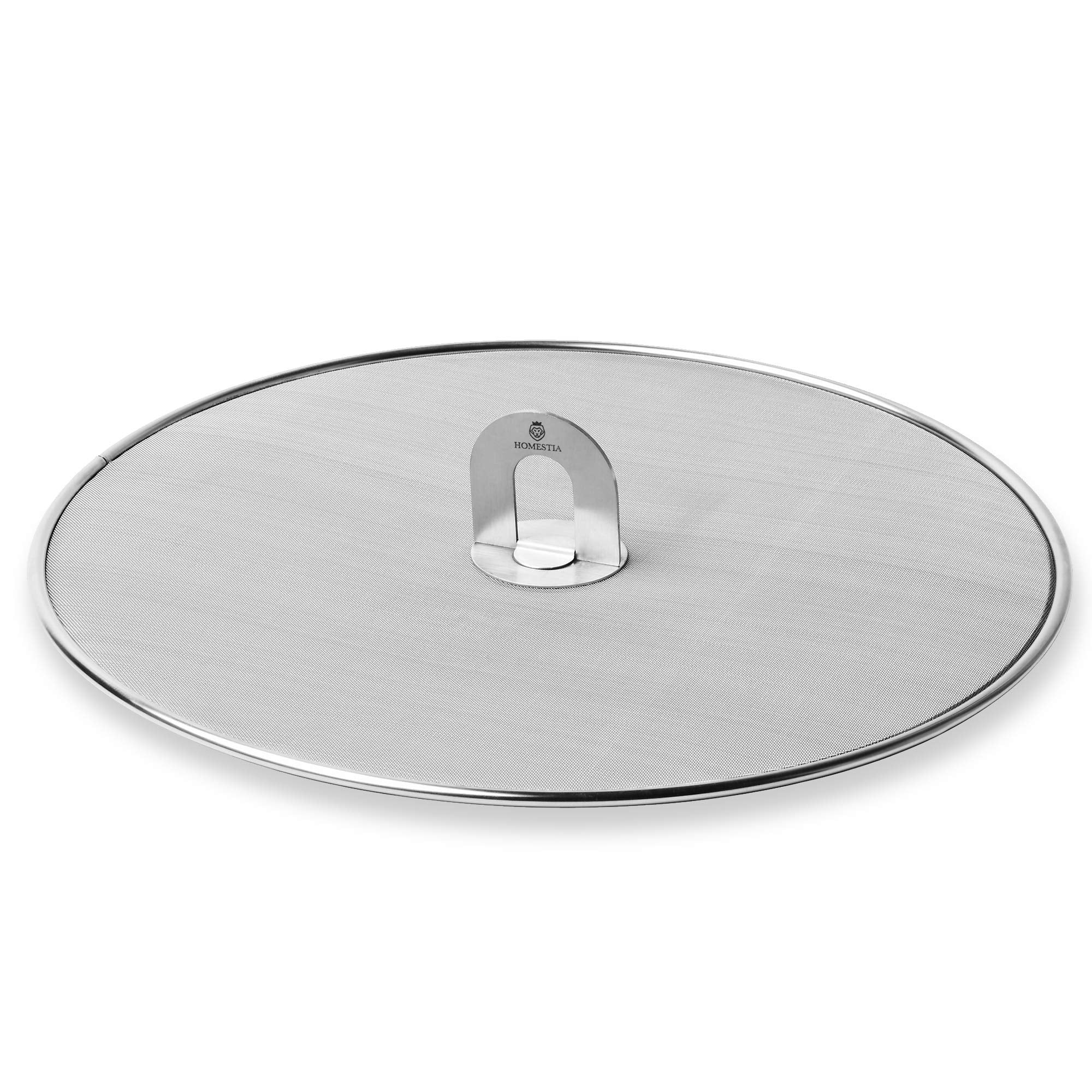 Homestia Grease Splatter Screen for Frying Pan Available in 10/11.5/13 with Fold Flat Knob Fine Mesh Guard Shield and Catcher(11