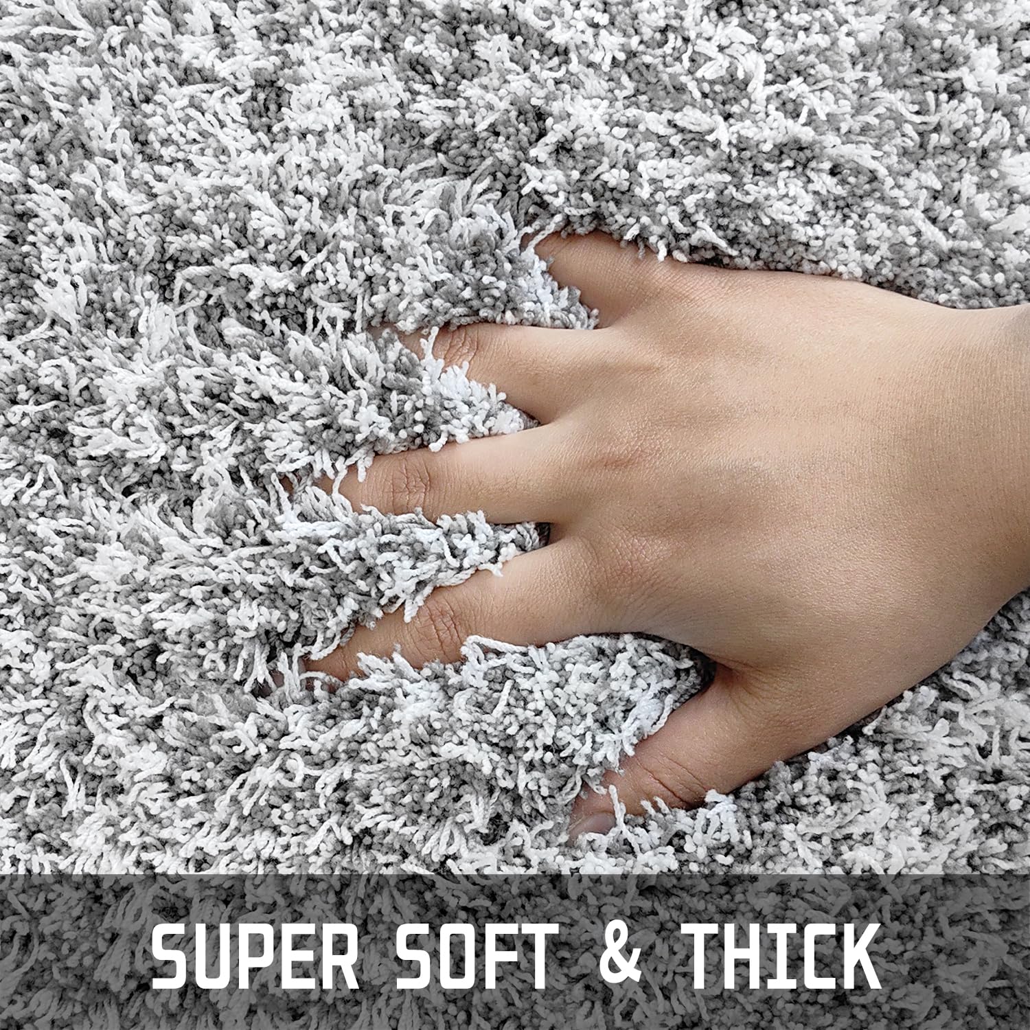 Yimobra Bathroom Rugs Non Slip Washable 36X24, Ultra Soft And Water Absorbent Bath Mats, Plush Fluffy Shower Mat Outside, Luxury