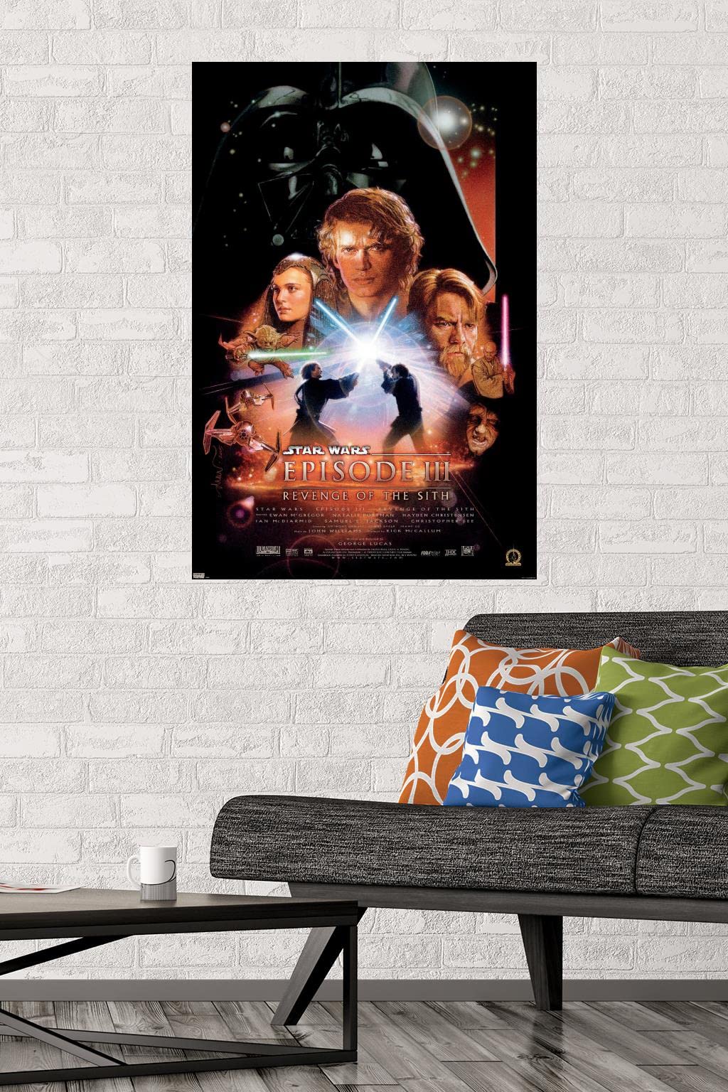 Trends International 24X36 Star Wars: Revenge Of The Sith - One Sheet Wall Poster, 24.00'' X 36.00'', Premium Unframed Version