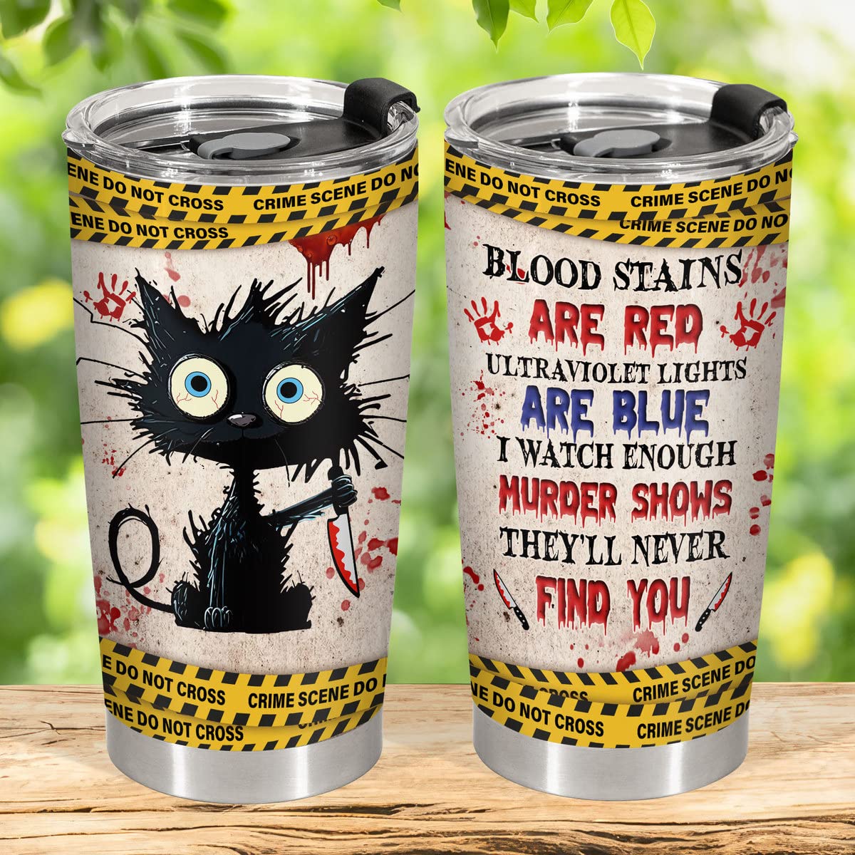 34Hd Cat Gifts For Cat Lovers, 20Oz Cat Tumbler With Lid Stainless Steel, Horror Cat Coffee Mug, Funny Cat Cup, Halloween Gifts
