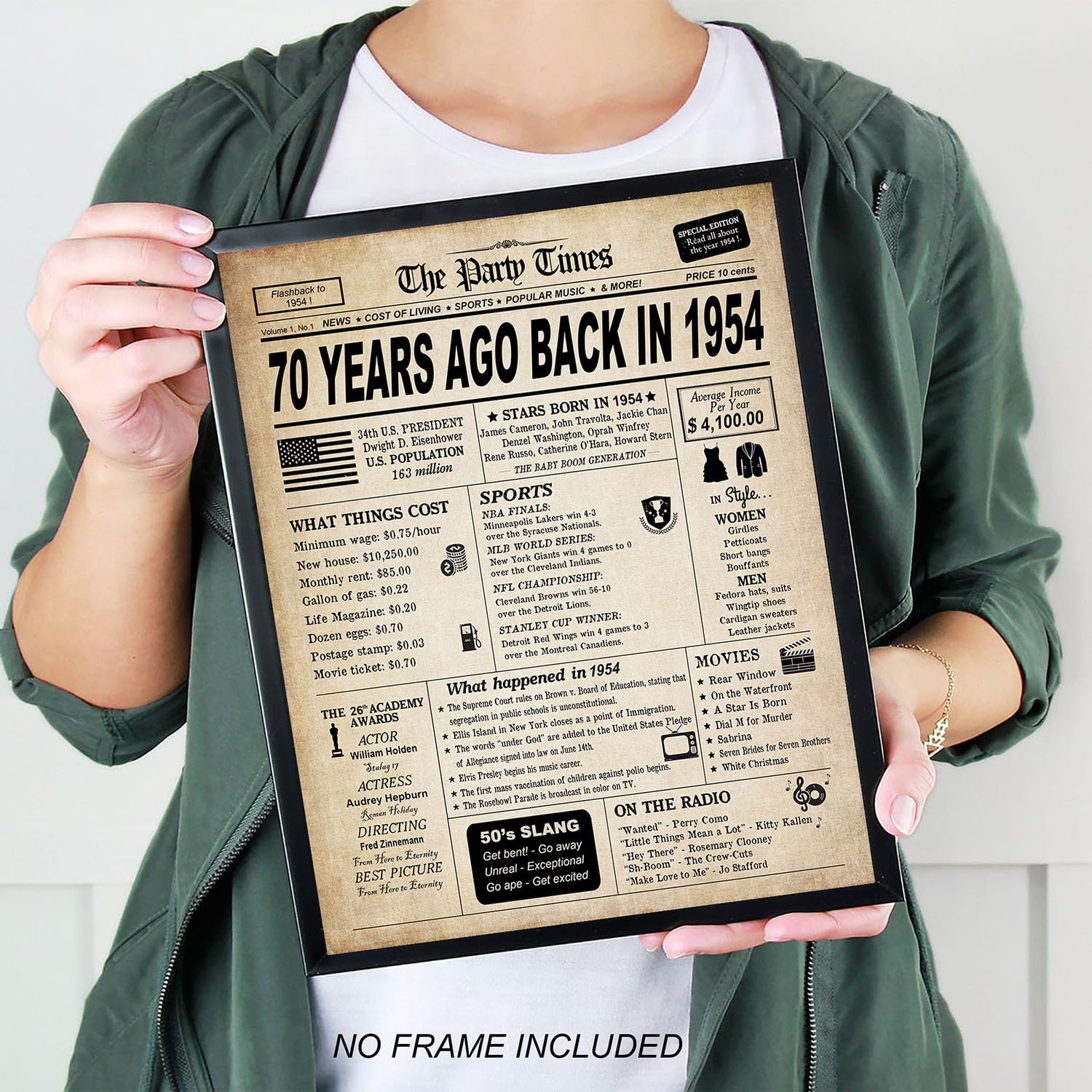 70Th Birthday Decorations For Women Or Men, Classy Vintage Table Decor, 70Th Birthday Gifts For Women, Funny 70 Birthday Sign Fo