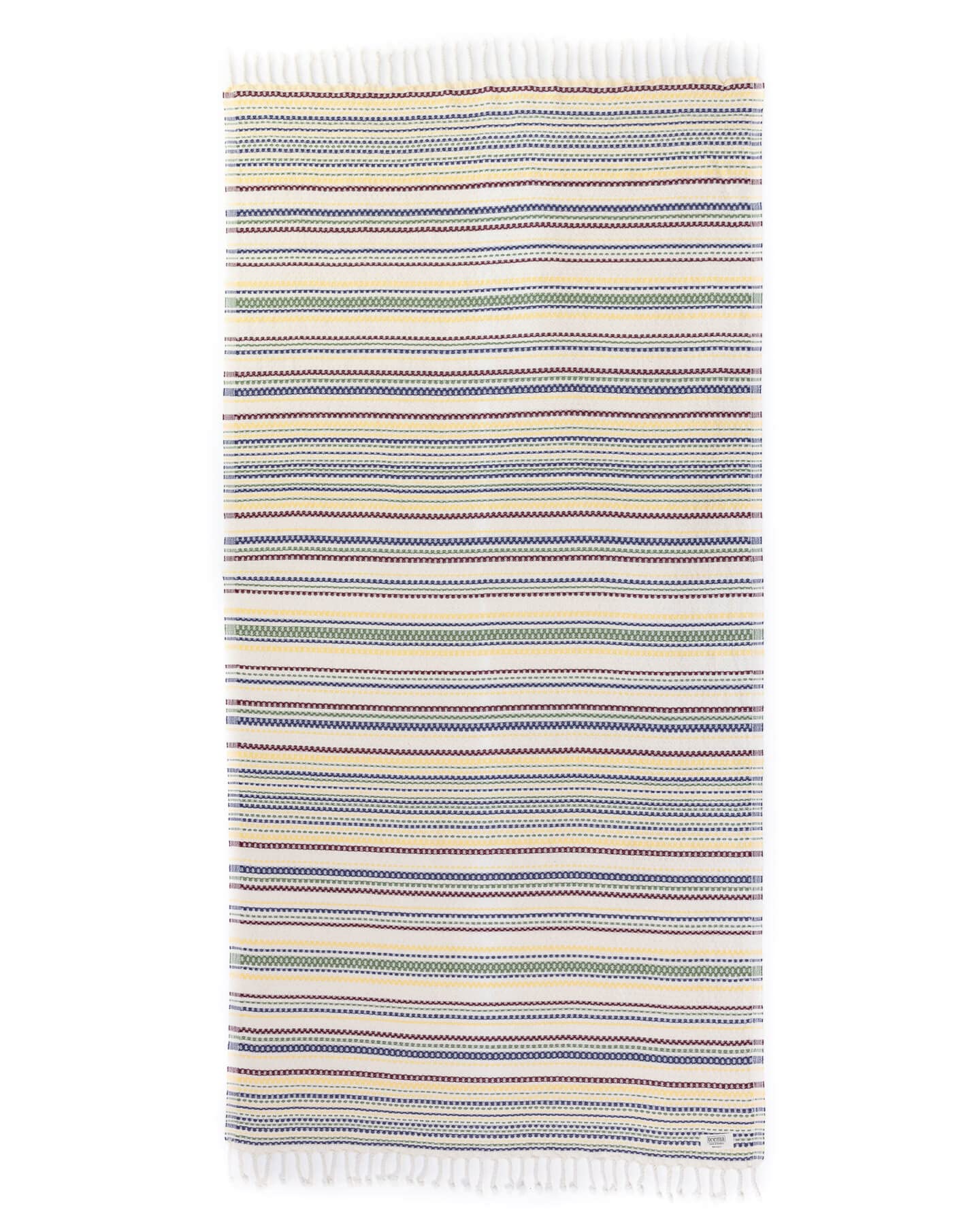 Teema Large Turkish Beach Towel - 100% Turkish Cotton - Sand Free - Fast Drying - Versatile And Multi-Use - The Shoreline (Color