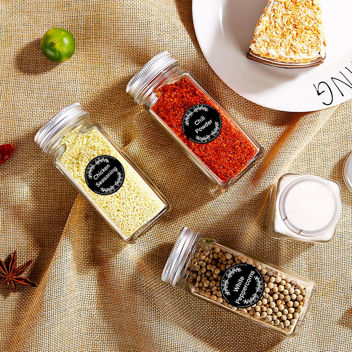 672 Removable Spice Labels Waterproof & Tear-Resistant - 1.2