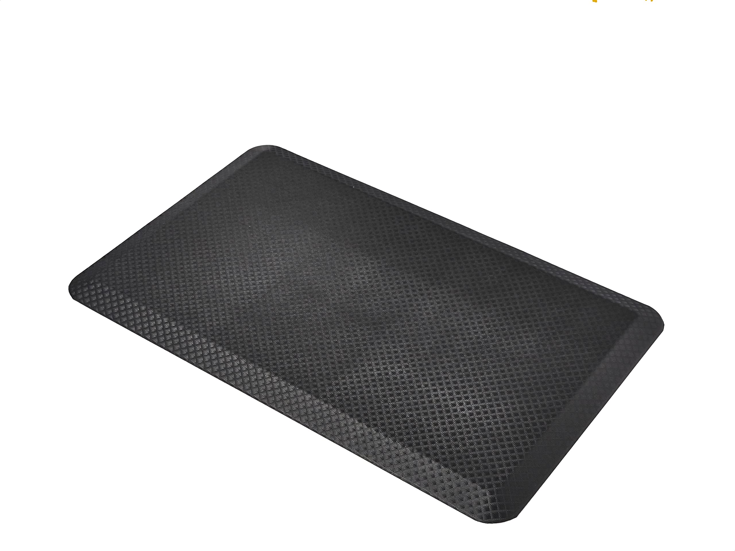 Amazoncommercial 34 Rectangular Durable Anti Fatigue Ergo Comfort Standing, 32X20, 1 Mat, Black, Solid