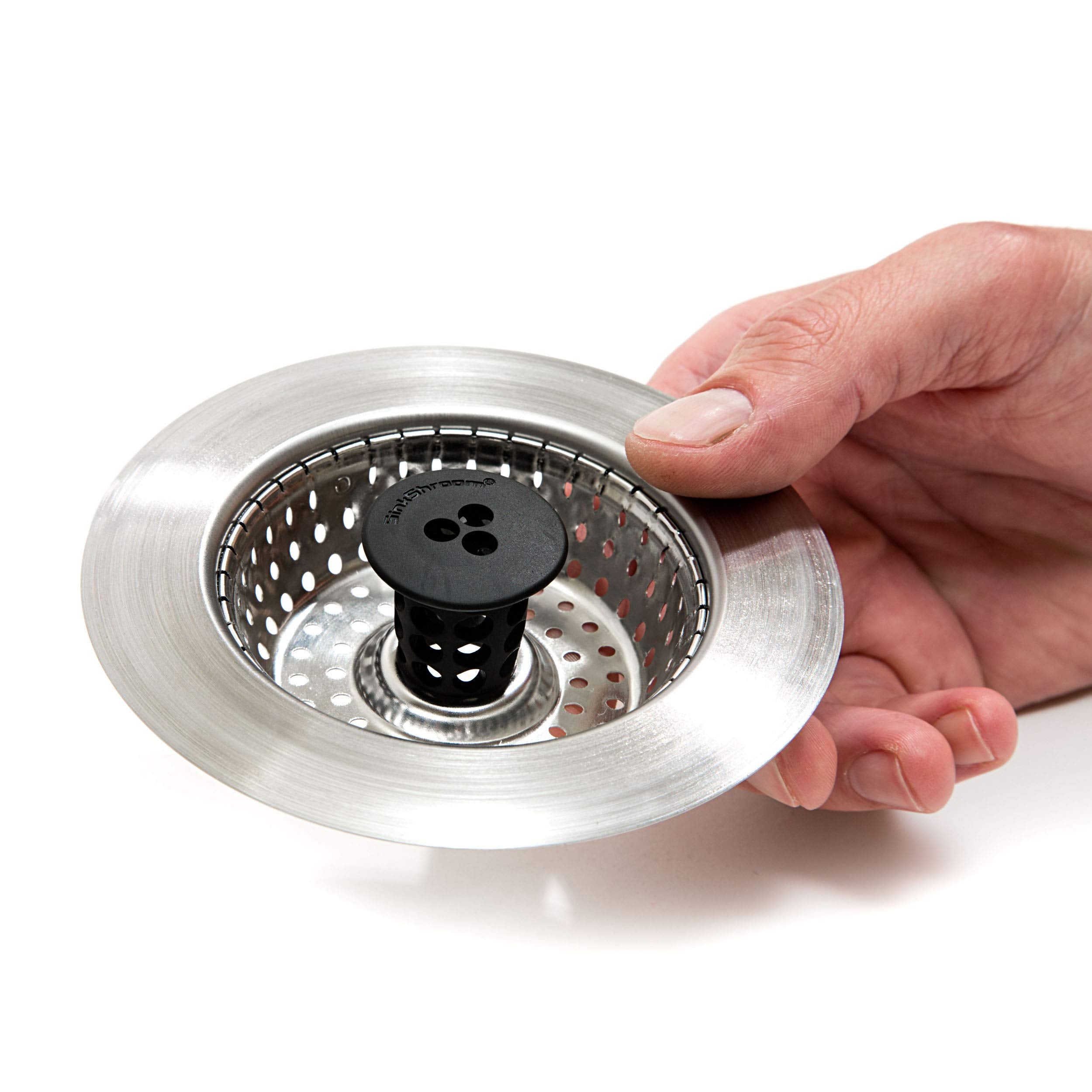 Sinkshroom Revolutionary Clog-Free Sink Strainer Basket, 2-Pack, Stainless Steel