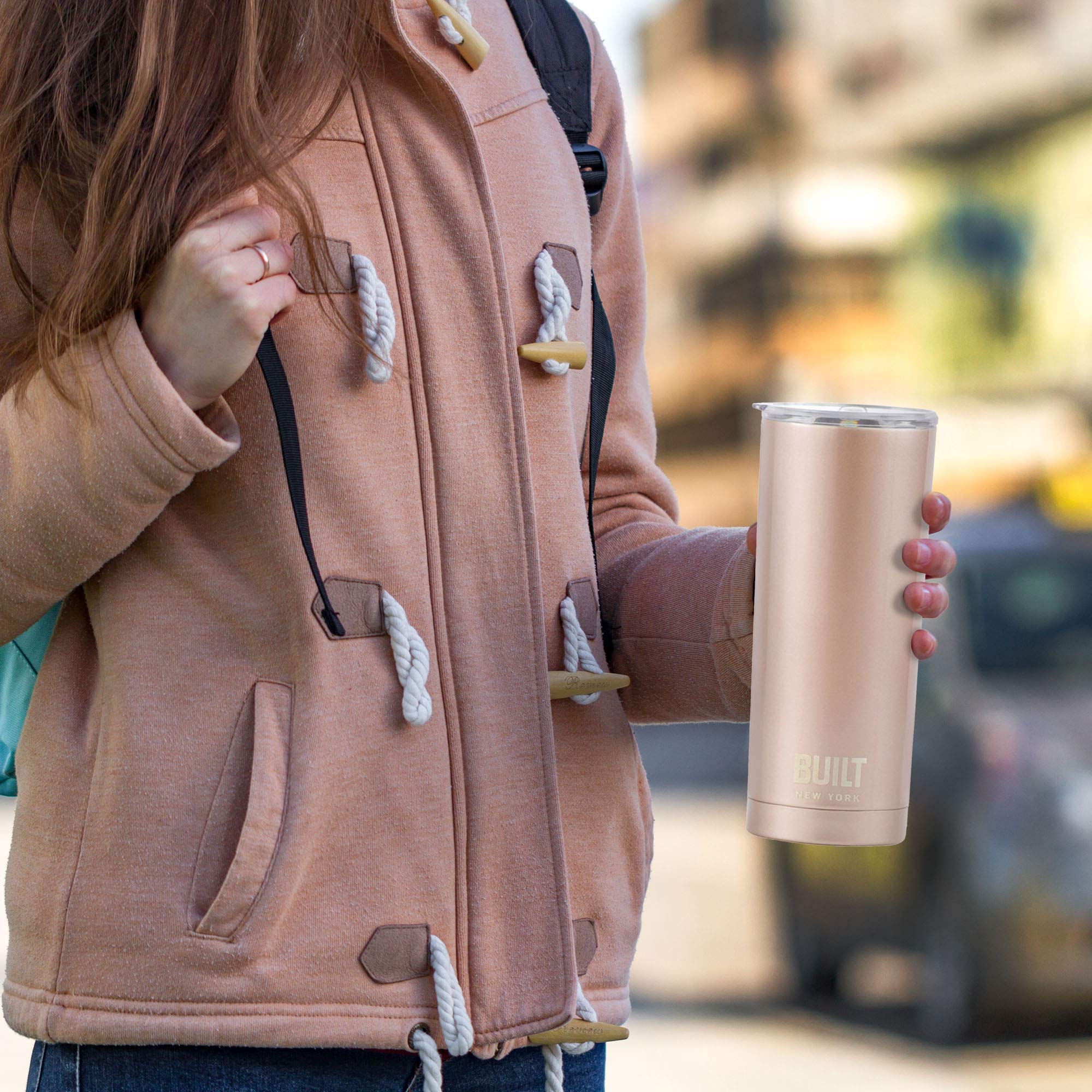 Built 20 Ounce Double Wall Stainless Steel Tumbler Gold 5193243