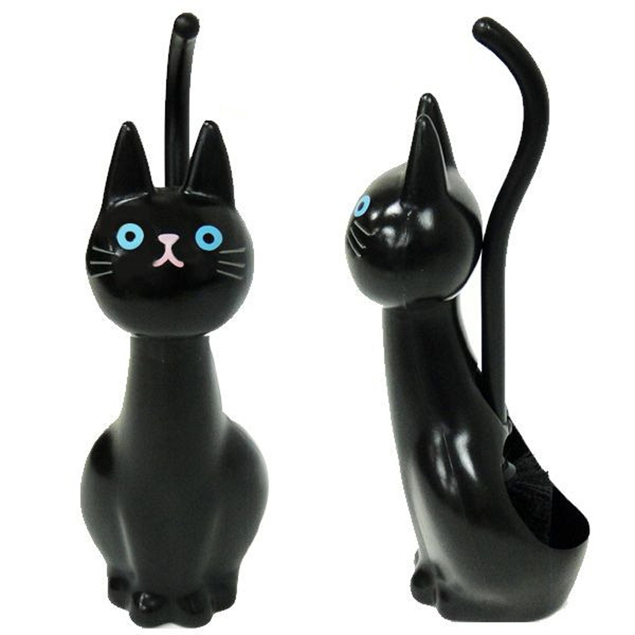 Meiho Cat Toilet Brush MO10017 - Black Durable Cleaning Tool for Cats