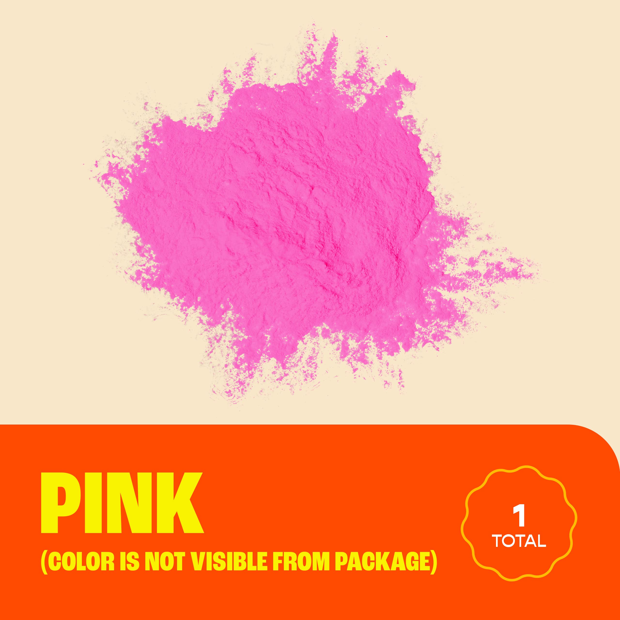 Chameleon Colors Pink Gender Reveal Powder Blackout Kit - 70G Bags - 10 Pack - Vibrant Pink Color - Powder For Baby Girl Gender