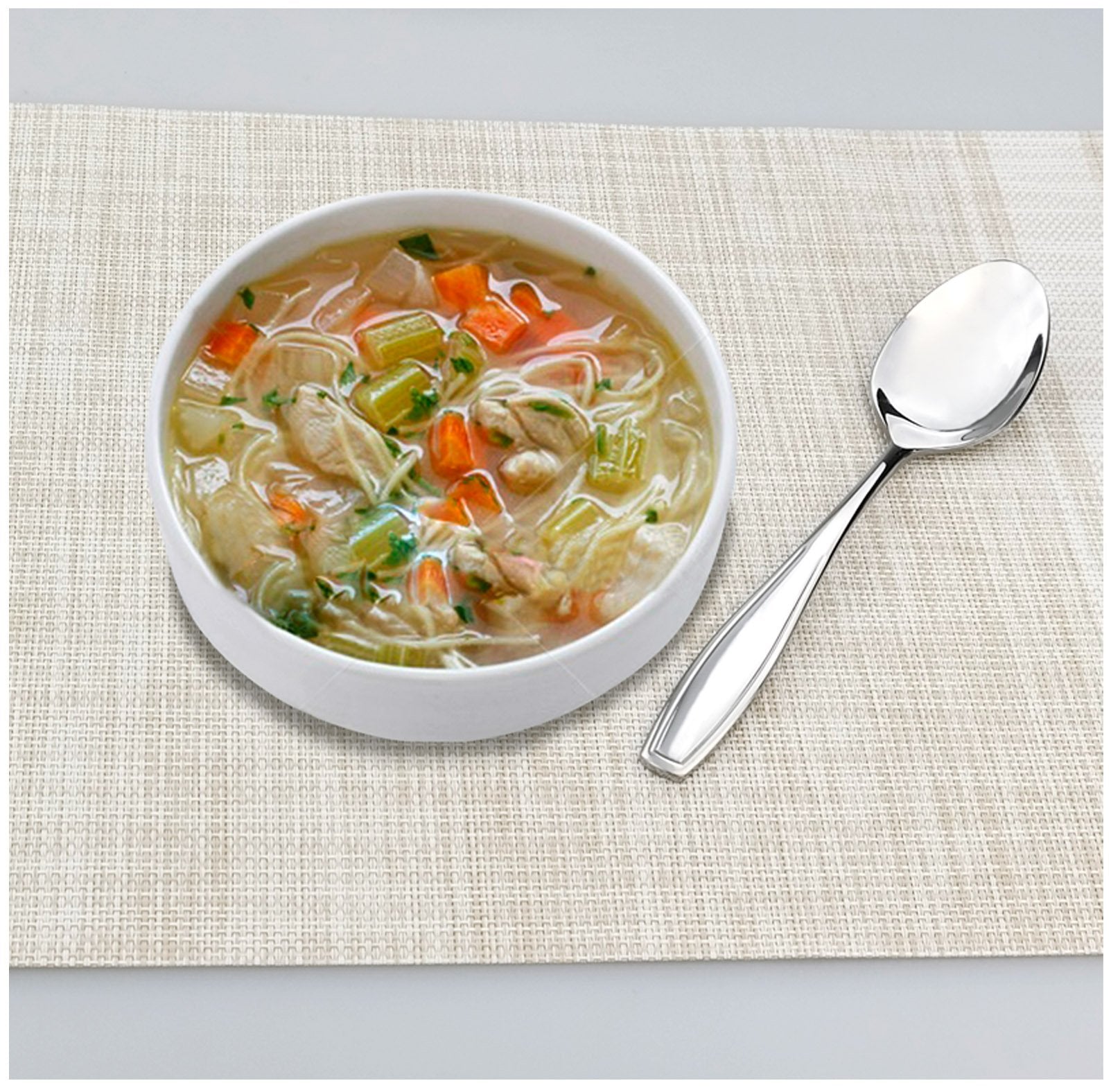 Pekky 12 Pieces Stainless Steel Dinner Table Spoon, 7.5-Inch