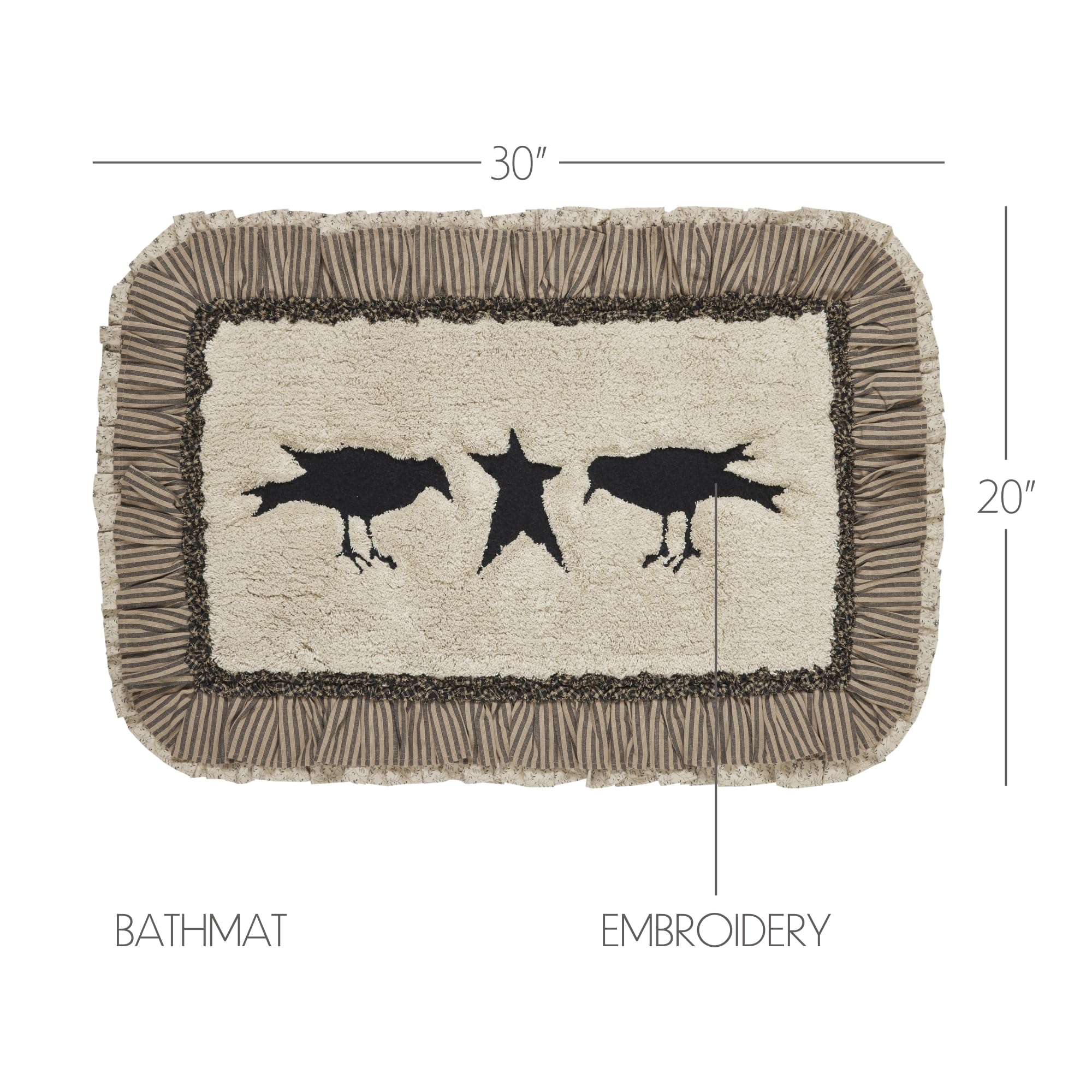 Vhc Brands Kettle Grove Bath Mat 20X30