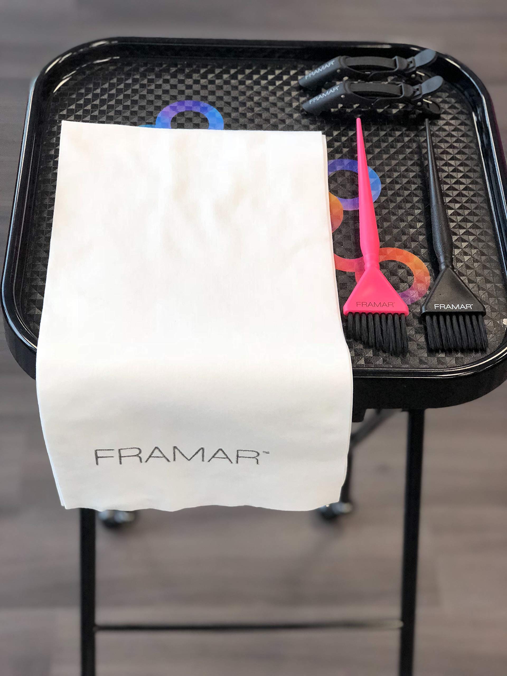 FRAMAR Disposable Towels for Salon, Hair Towels for Women, Salon Towels Bleach Safe White Spa Towels for Hair Drying Towel, Whit