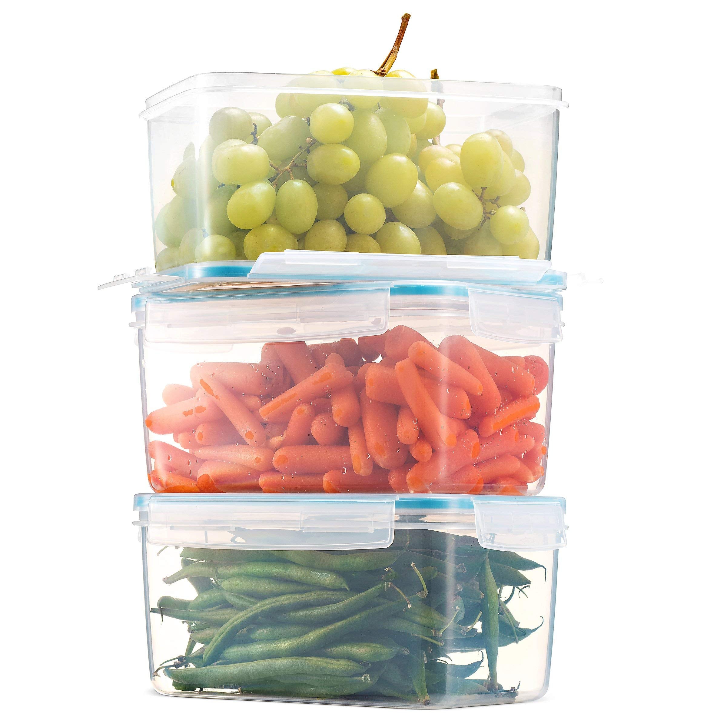 Komax Biokips Food Storage Containers With Lids - Large Storage Containers To Store Fruits, Vegetables, Flour & More - Bpa Free