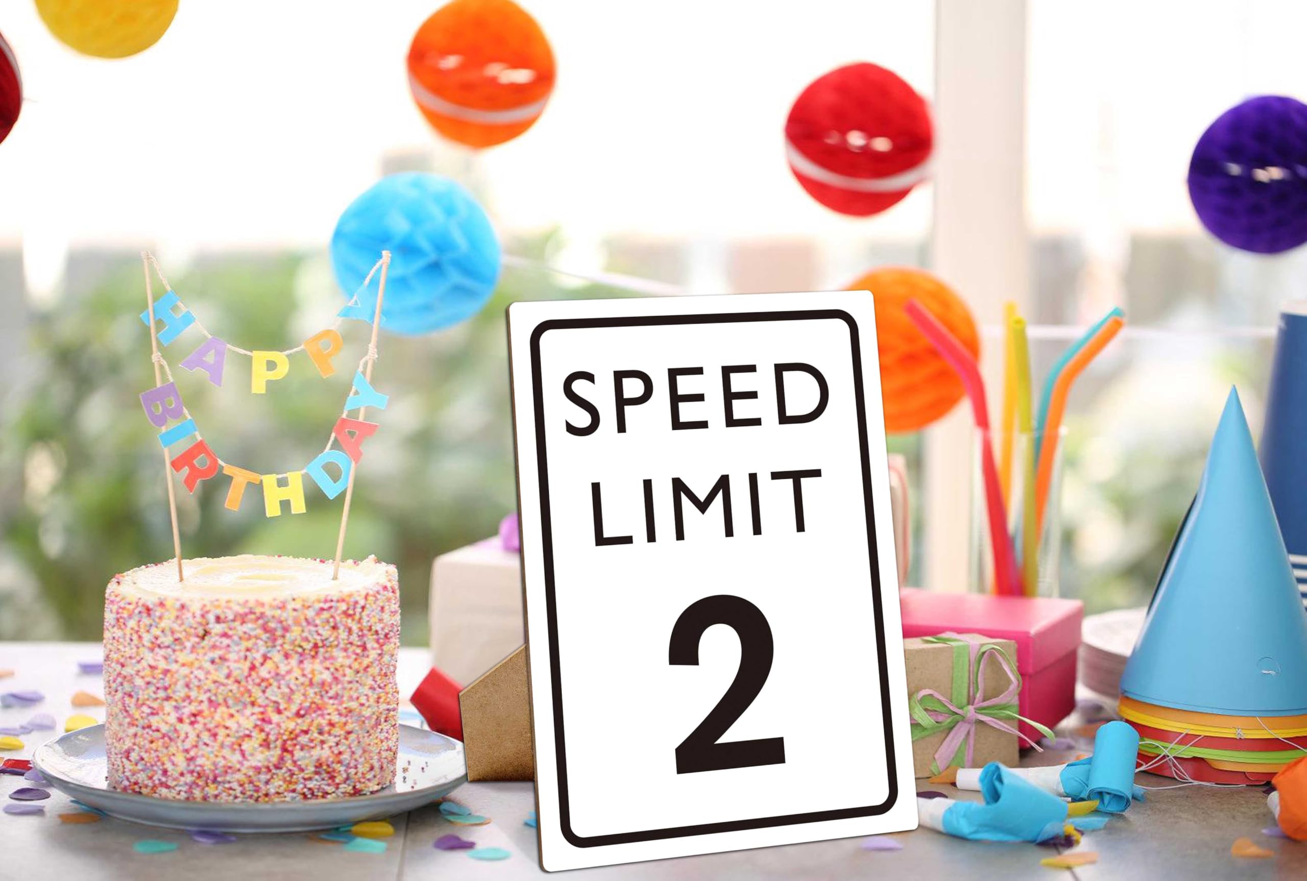 Race Car Birthday Decor, Speed Limit Sign, Fast Two, Birthday Party Decorations, 811 Wooden Play Sign With Stand, Let s Go Racin
