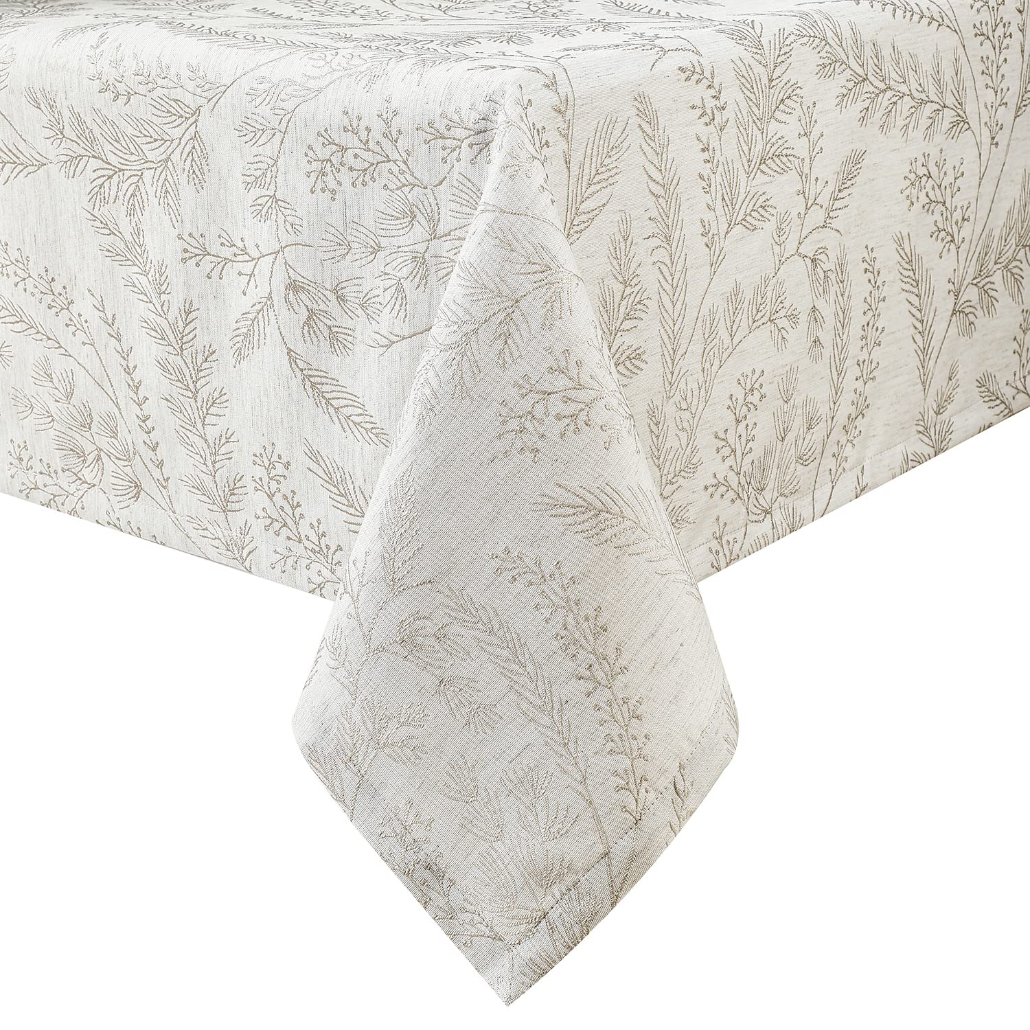 Chassic Elegant Damask Tablecloth For 8 Foot Large Rectangle Tables, Wrinkle And Stain Resistant Washable Floral Table Cloth, Vi