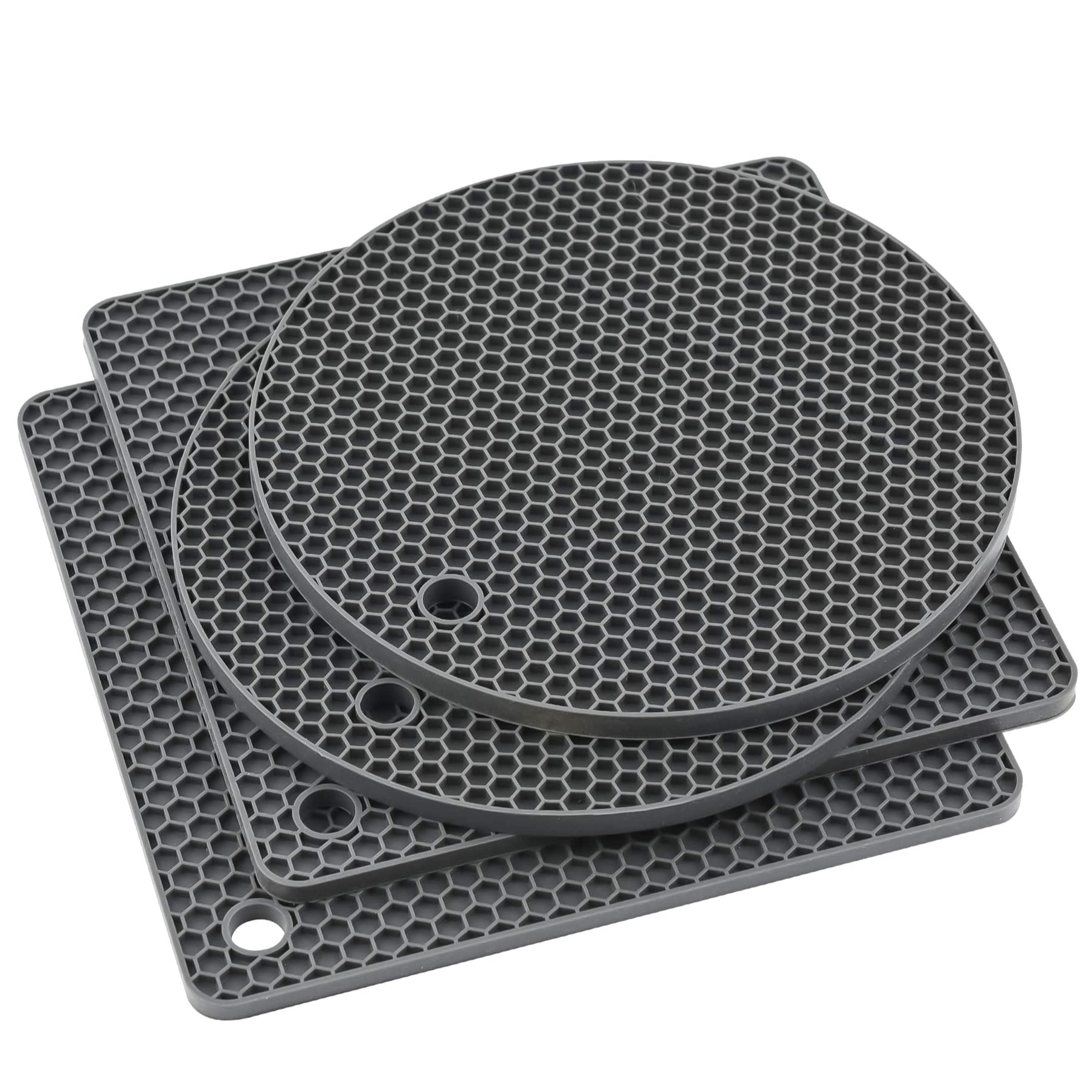 Nstezrne Silicone Trivets For Hot Dishes, Trivet Mat Hot Pads For Kitchen, Silicone Pot Holders For Kitchen, Trivets For Hot Pot