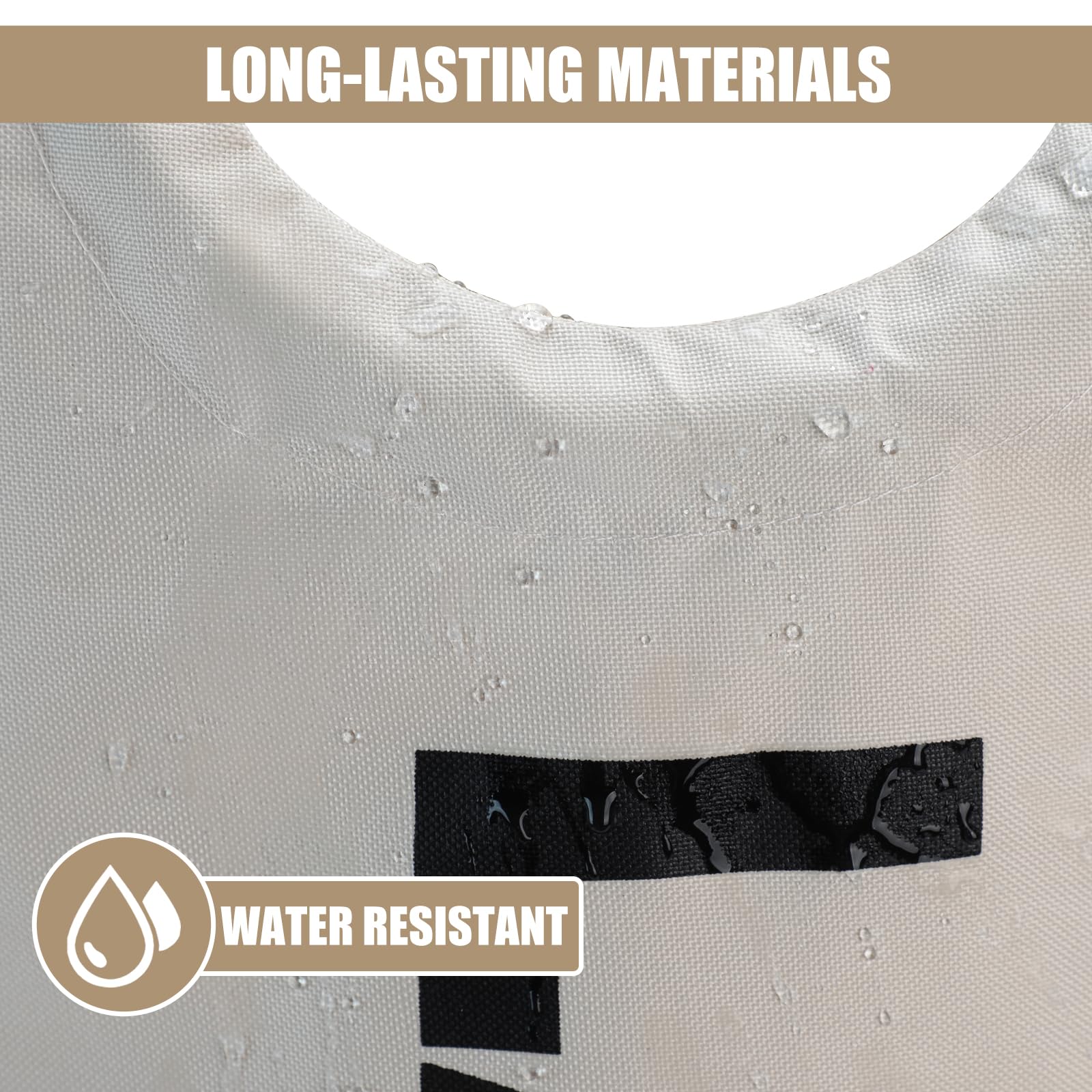 Dokehom 125L X-Large Laundry Basket, Collapsible Laundry Bag, Freestanding Tall Clothes Hamper, Foldable Washing Bin (Beige)