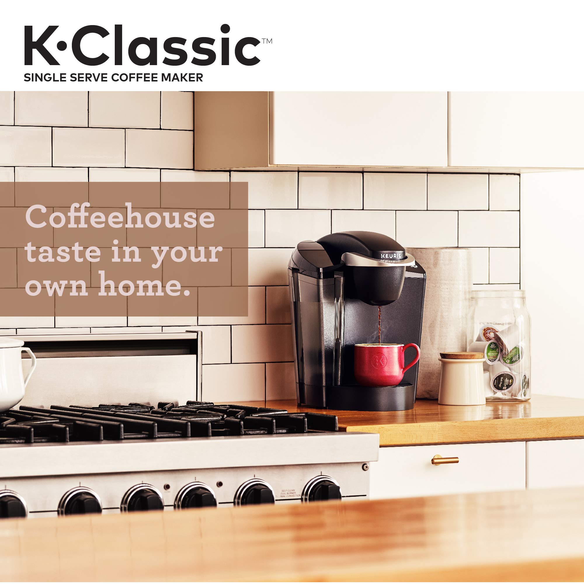 Keurig K-Classic Single-Serve K-Cup Pod Coffee Maker - K50 - Black