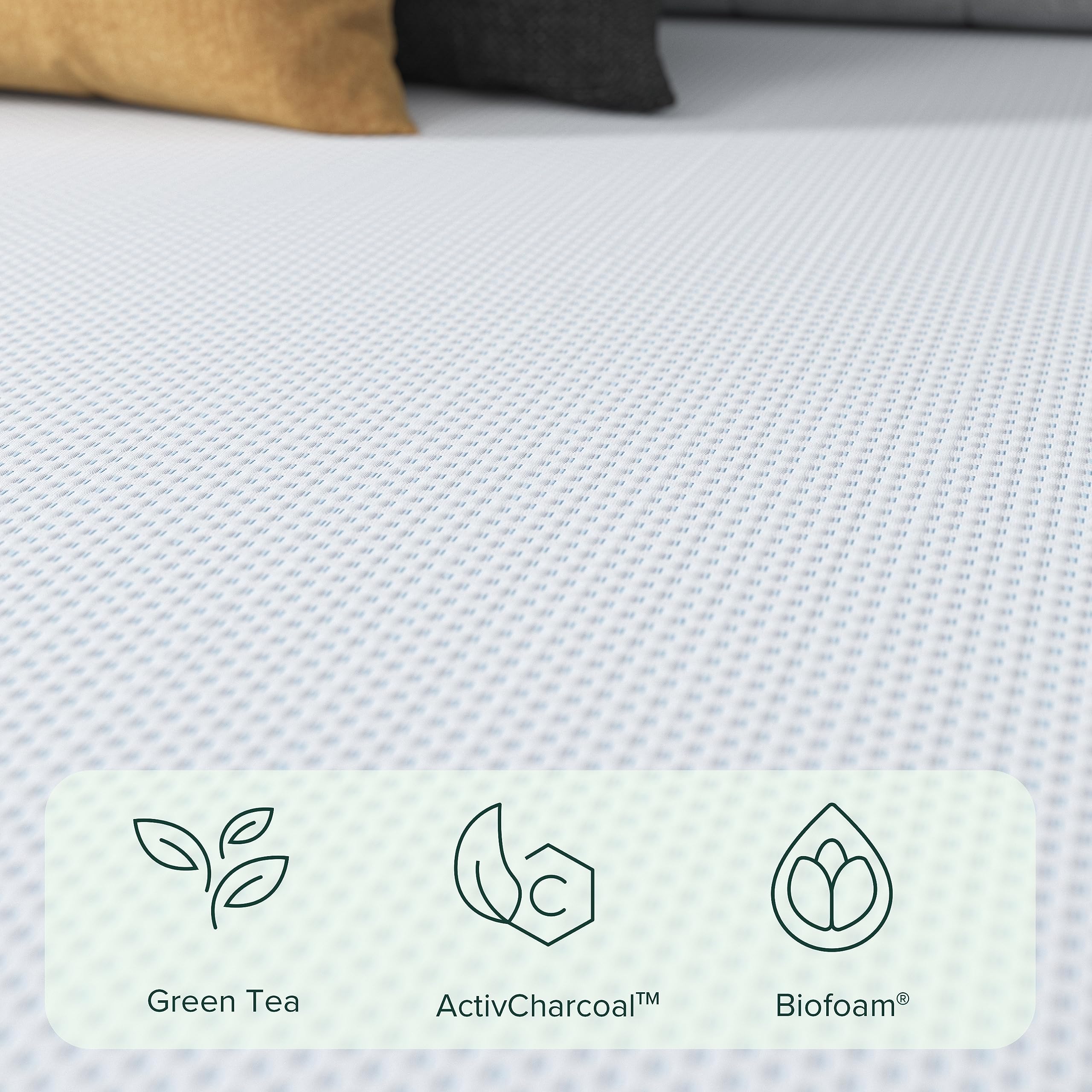 ZINUS 8 Inch Green Tea Cooling Gel Memory Foam Mattress / Cooling Gel Foam / Pressure Relieving / CertiPUR-US Certified / Bed-in