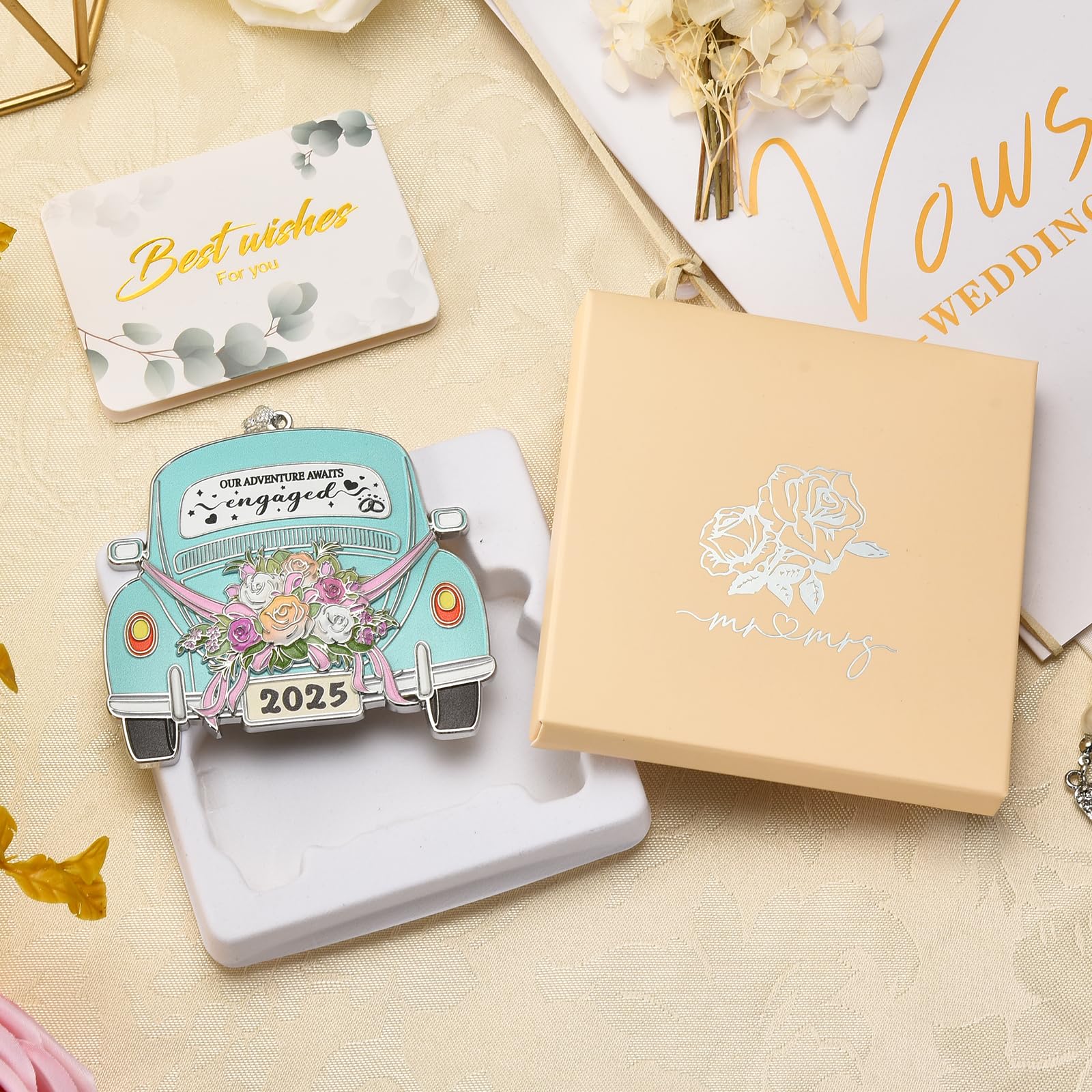 Venhoo Engagement Gifts for Couples 2025, Gift Ideas for Newly Engaged Couples, Happy Engagement Gift for Her, Bride to Be, Just