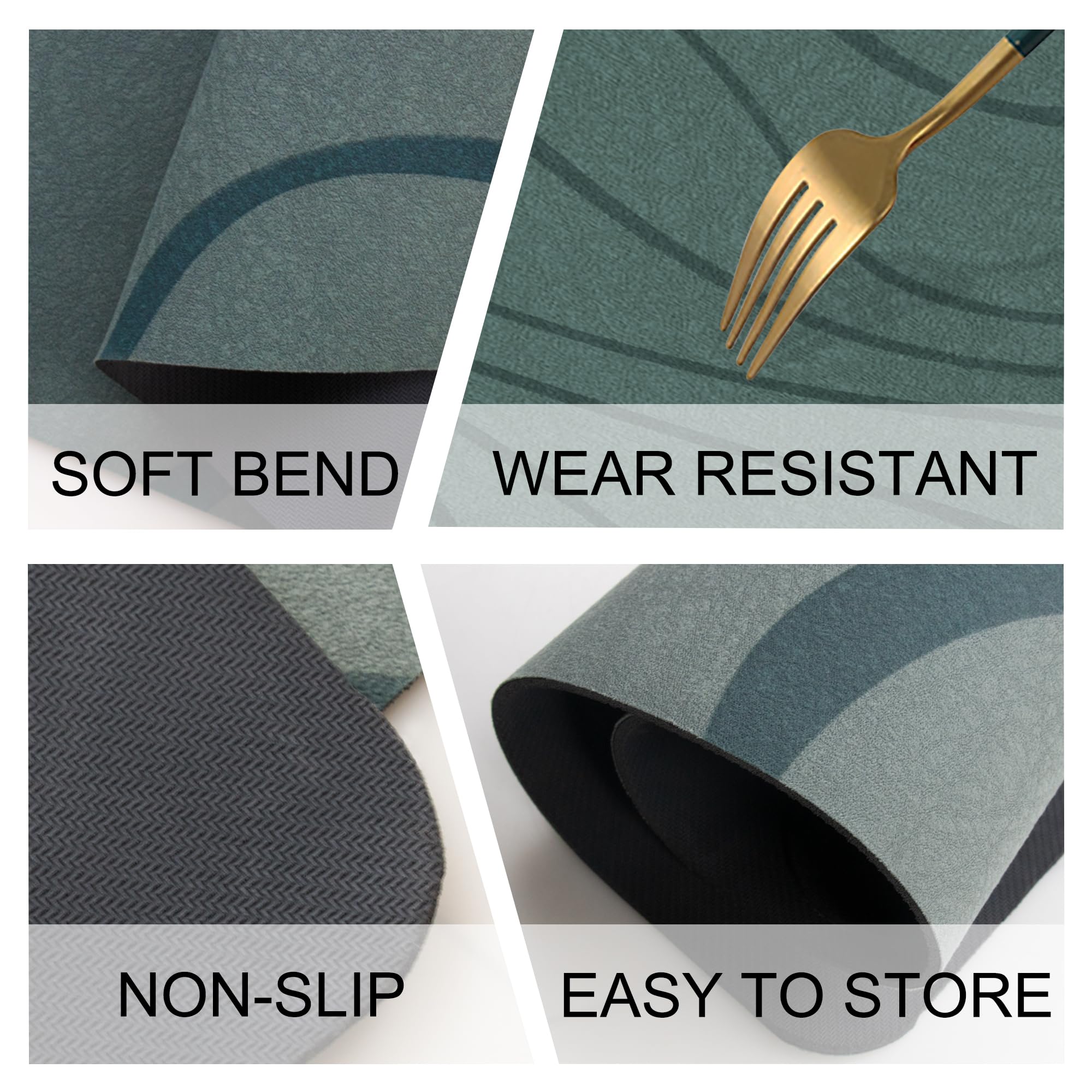 Yct Bath Mats For Bathroom Floor - Super Absorbent Bath Rug Set - Non Slip Fast Drying Shower Mat - Great For Bathroom, Bathtub,