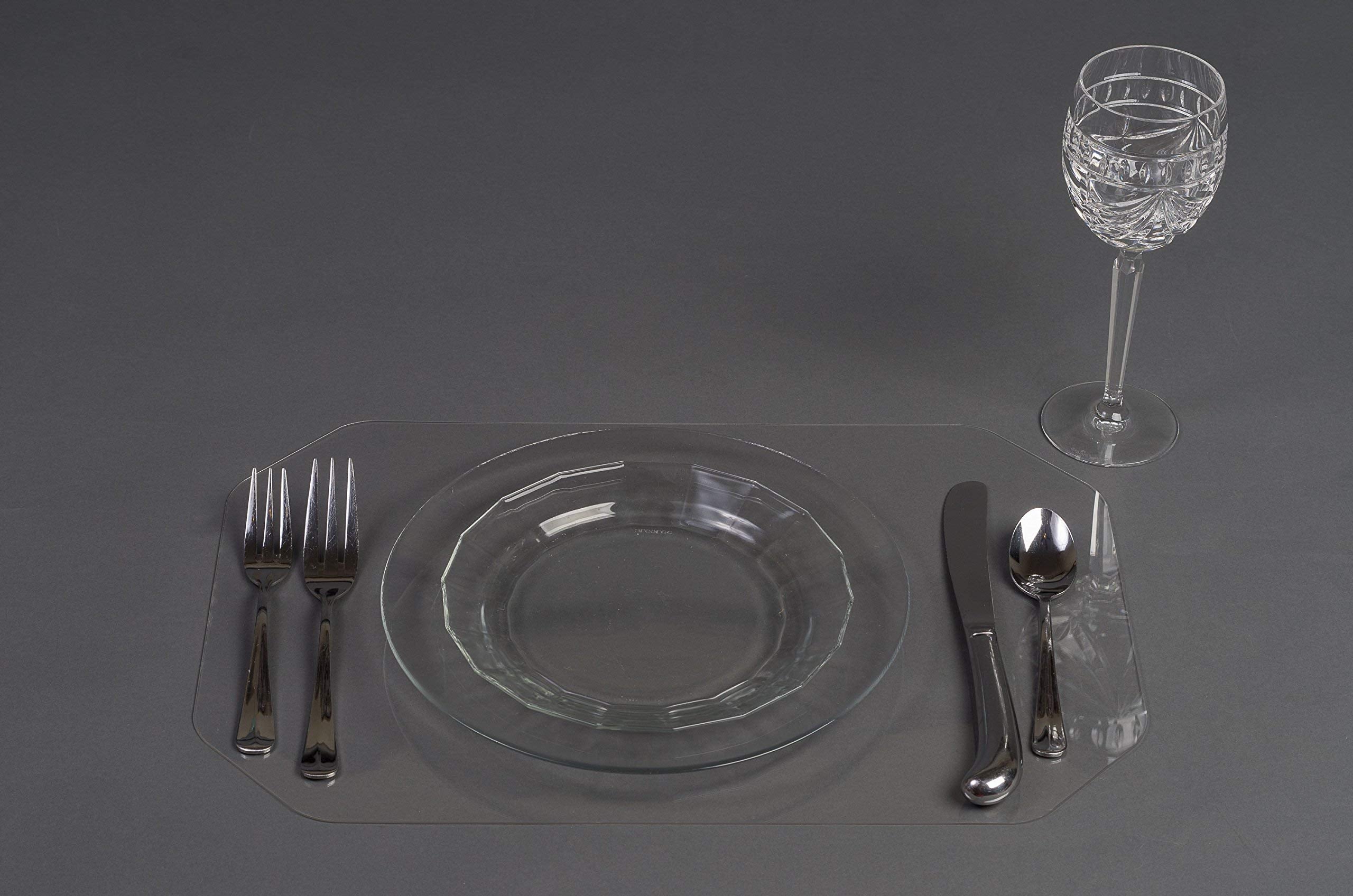 CounterArt Clear Acrylic Placemat, Set of 2
