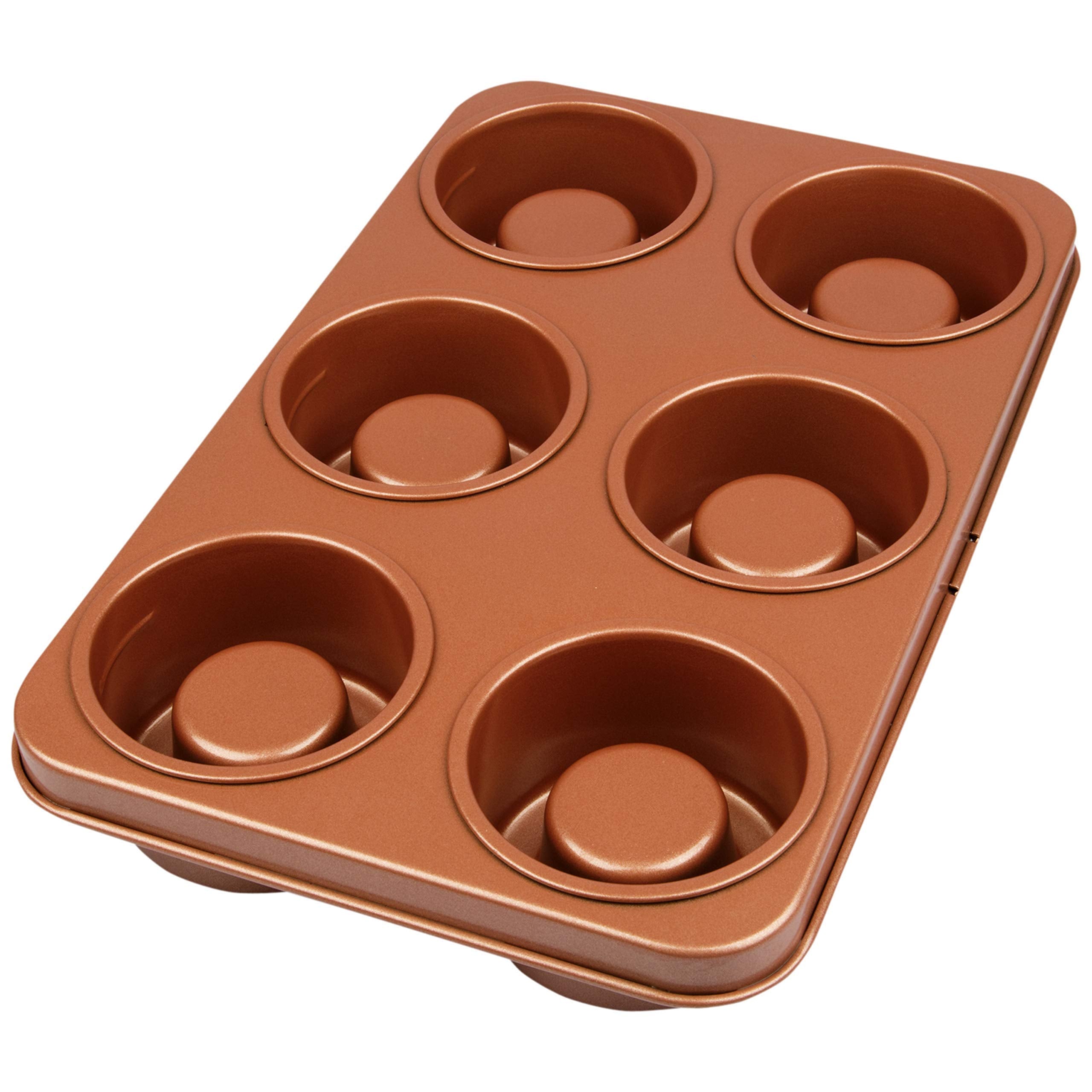 Cook'S Choice 2-In-1 Better Baker Edible Food Bowl & Muffin Maker- Simply Flip To Bake Six 3'' Bowls Or Cupcakes- Stainless Stee