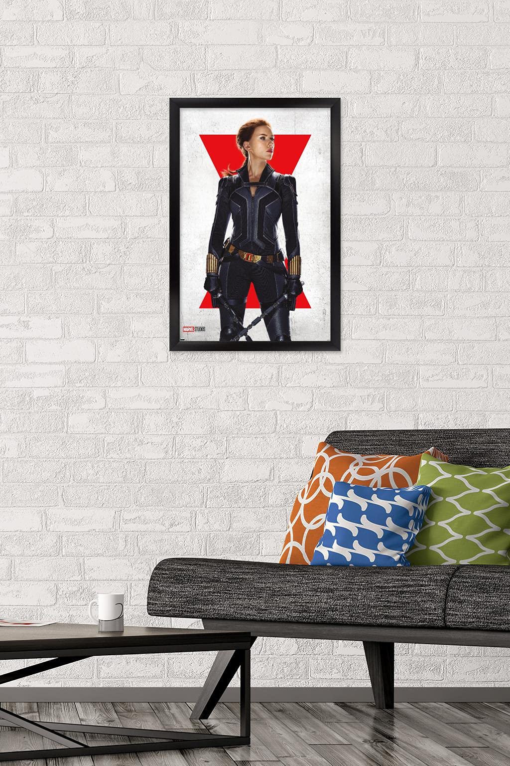 Trends International Marvel Black Widow - Black Widow One Sheet Wall Poster, 14.72'' X 22.37'', Black Framed Version